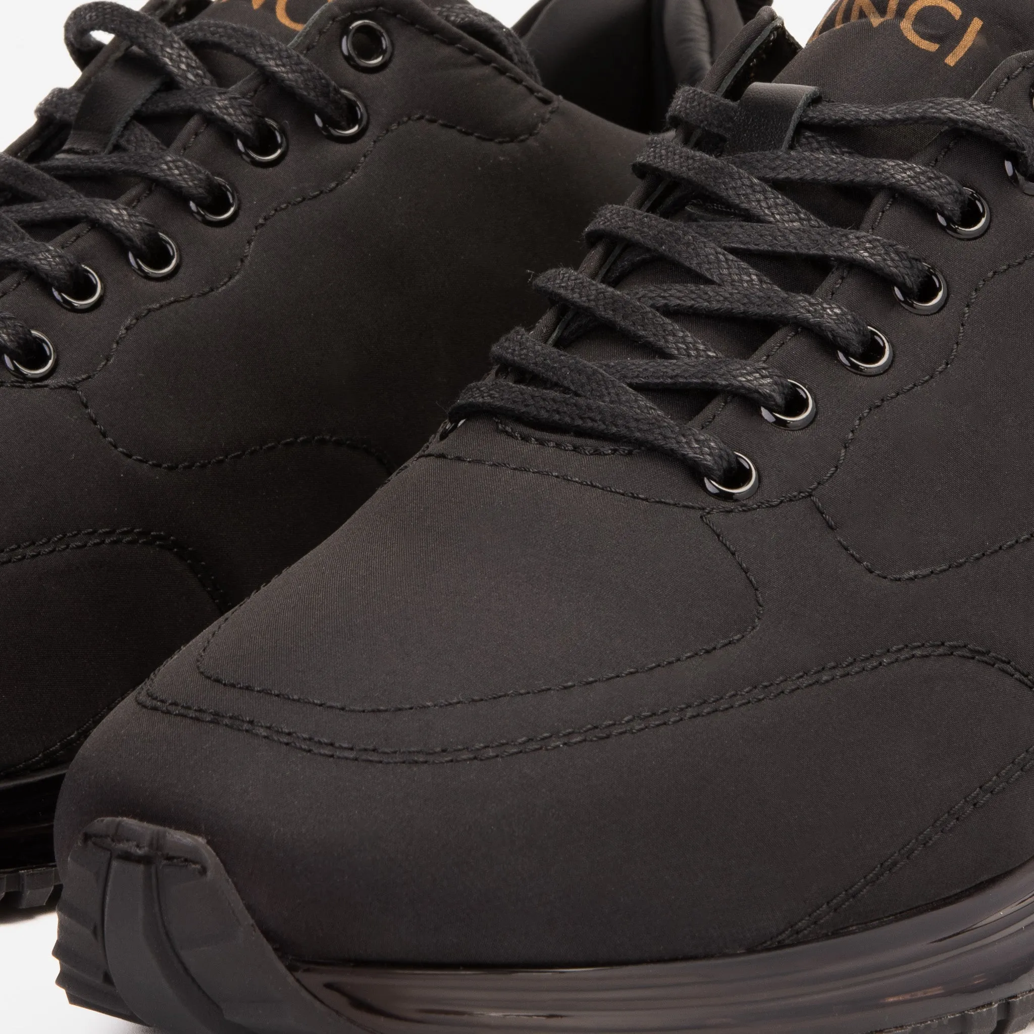 The Lexington Black Leather Men Sneaker Skate-Style
