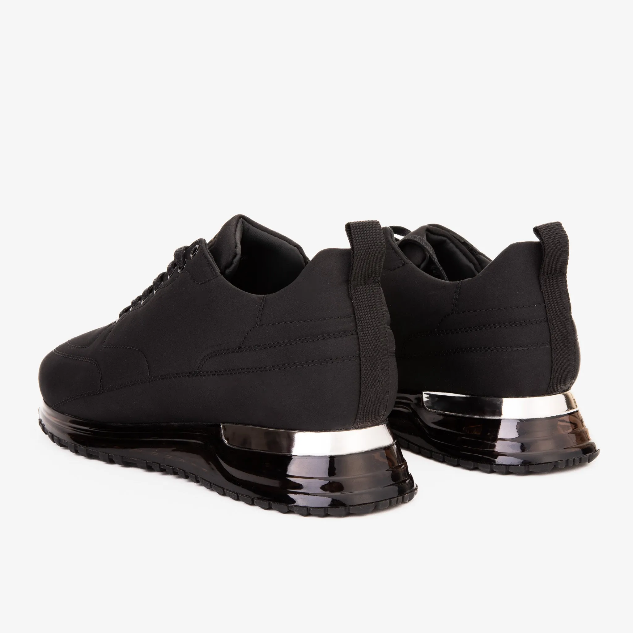 The Lexington Black Leather Men Sneaker Skate-Style