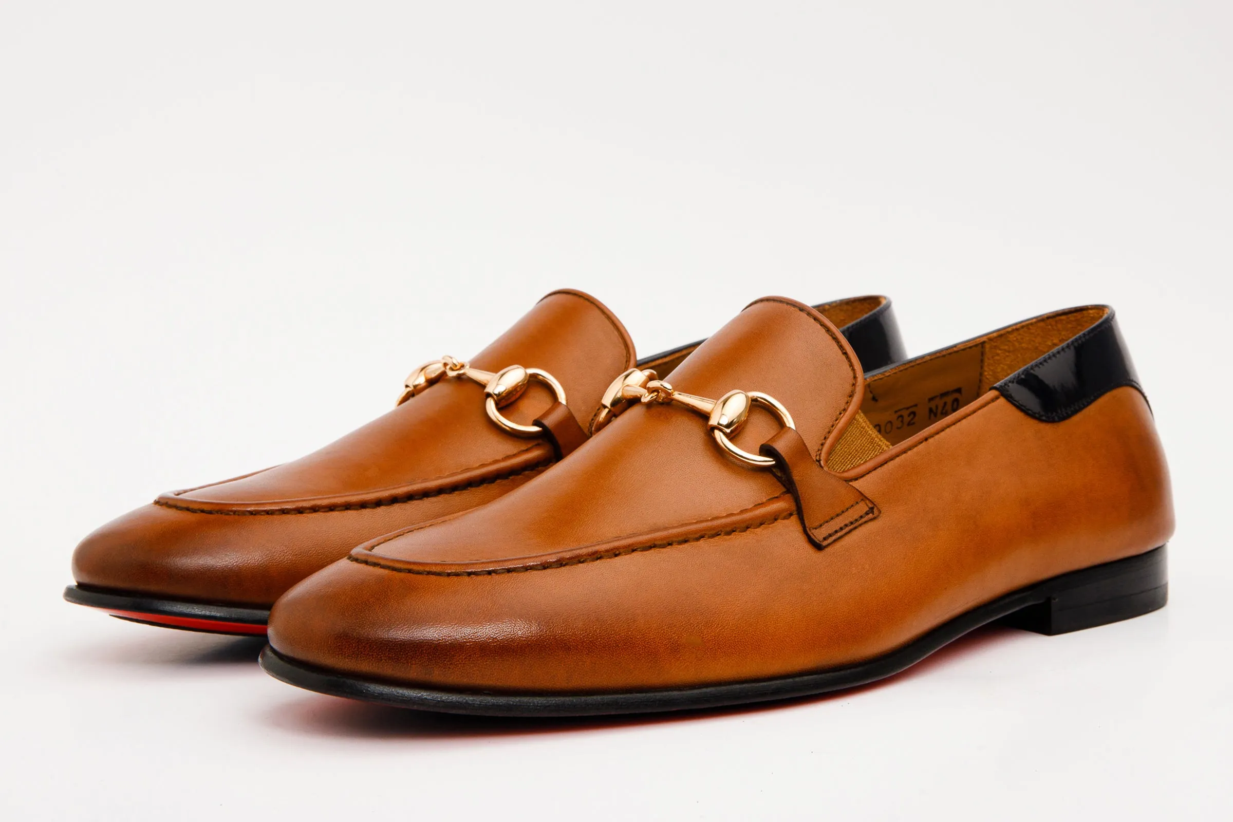 The Maratea Brown Leather shoe Bit Loafer Men Shoe Skin-safe