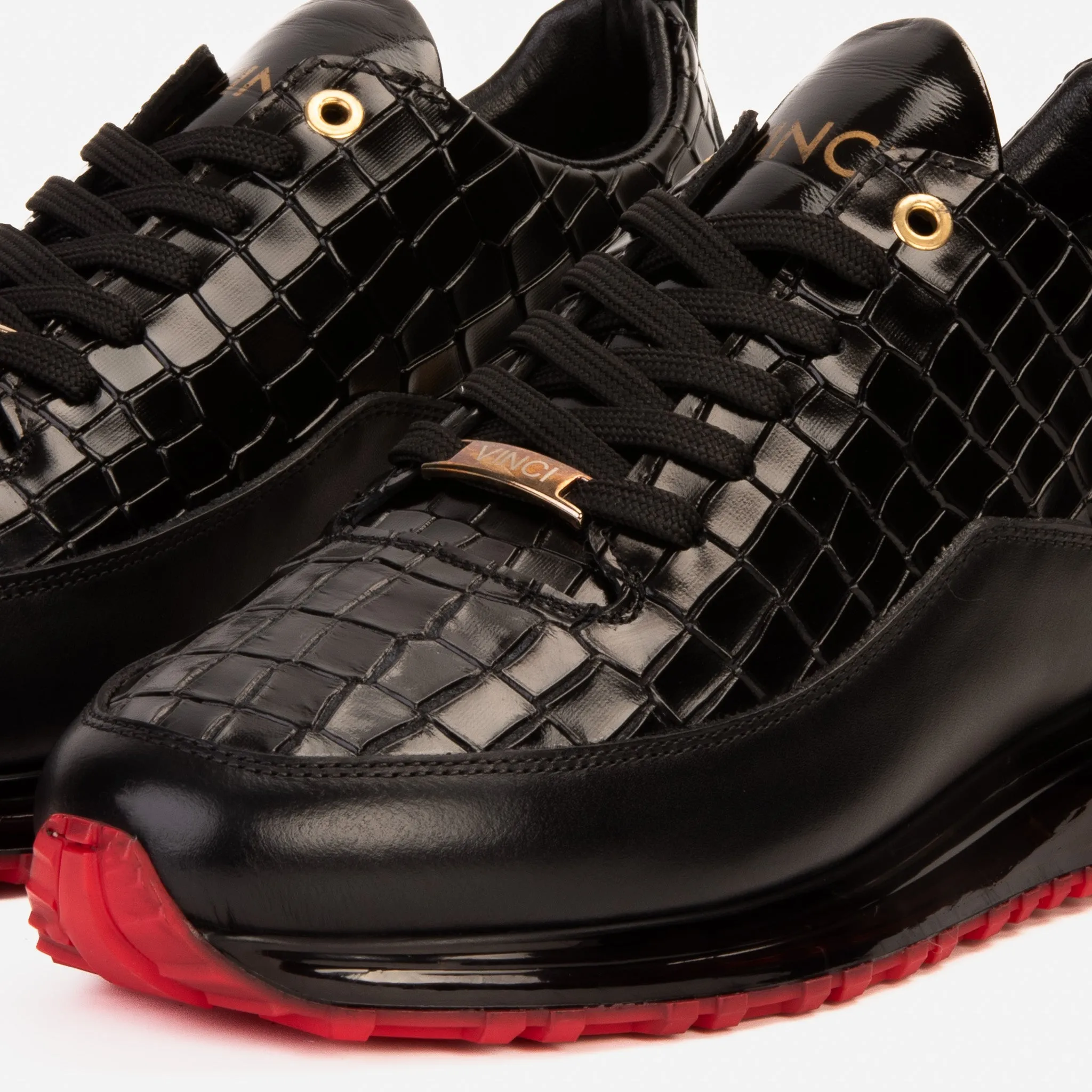 The Marseille Black Leather Men Sneaker Iconic