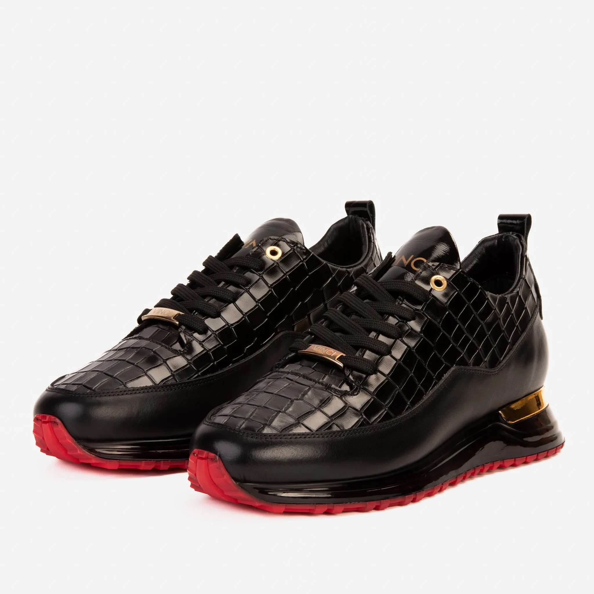 The Marseille Black Leather Men Sneaker Iconic