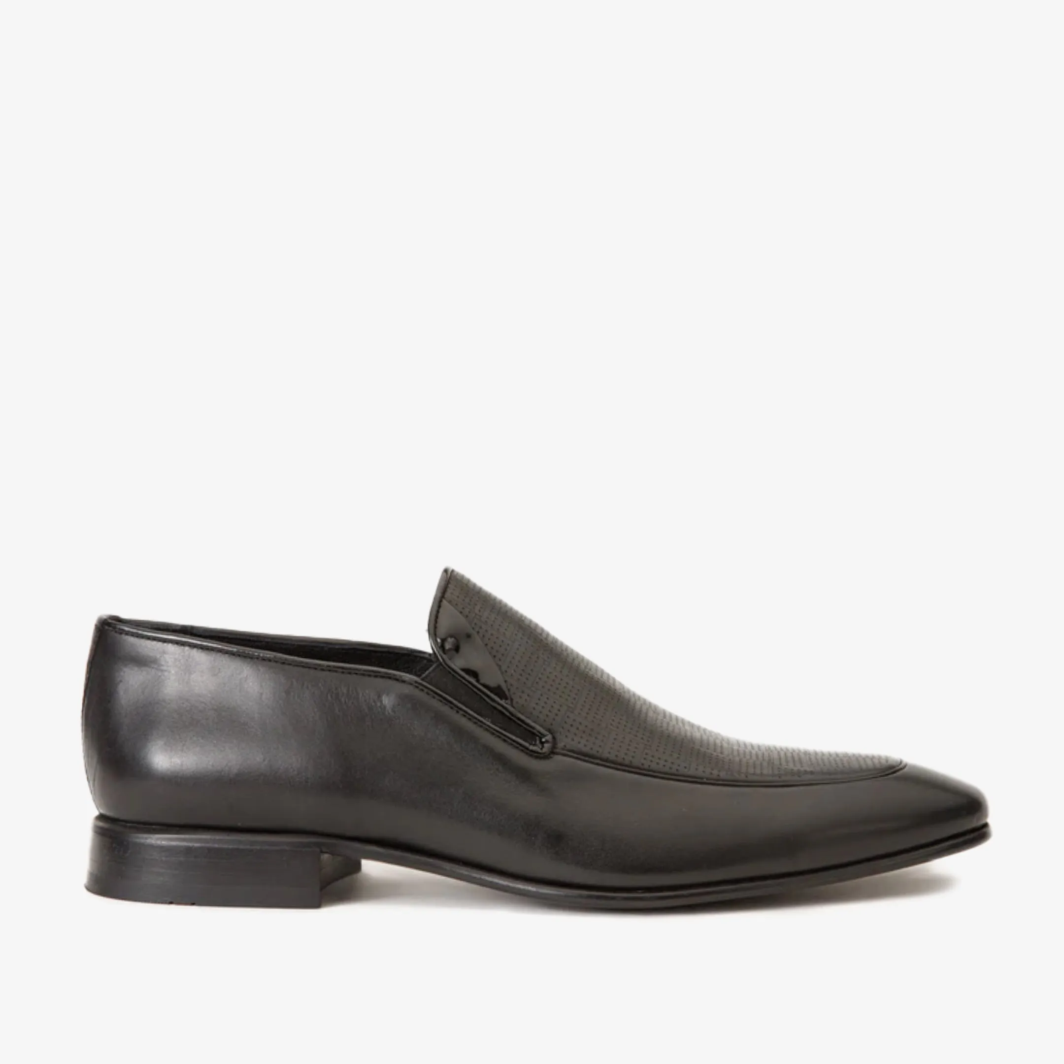 Cushioned Night Glow The Migues Black Leather Loafer Men Shoe
