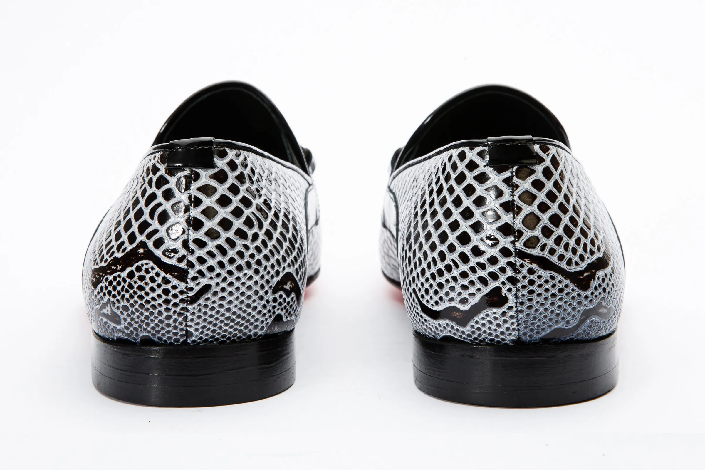 The Milano Black/White Shoe Bit Loafer Men  shoe Retro-Core
