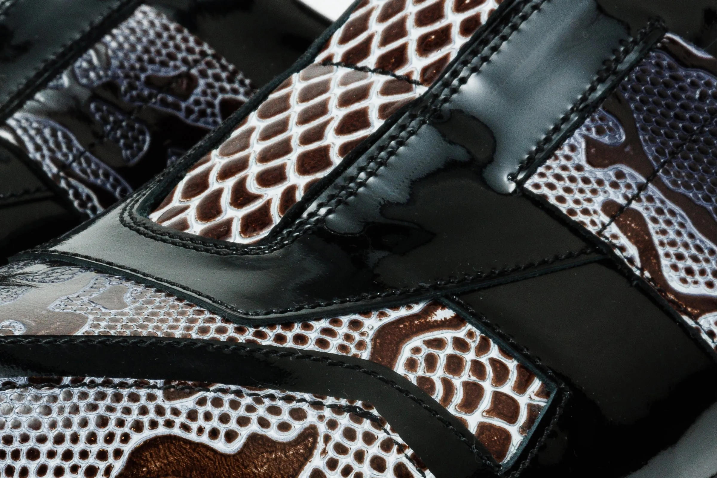 The Milano Snk Black & White Leather Men Sneaker Cool-Tone