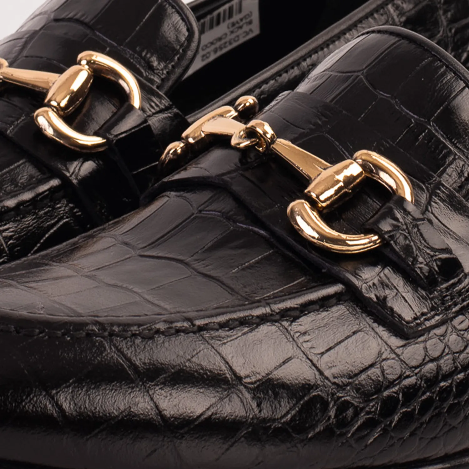The Monaco Black Leather Men Shoe Bit Loafer Track-Ready