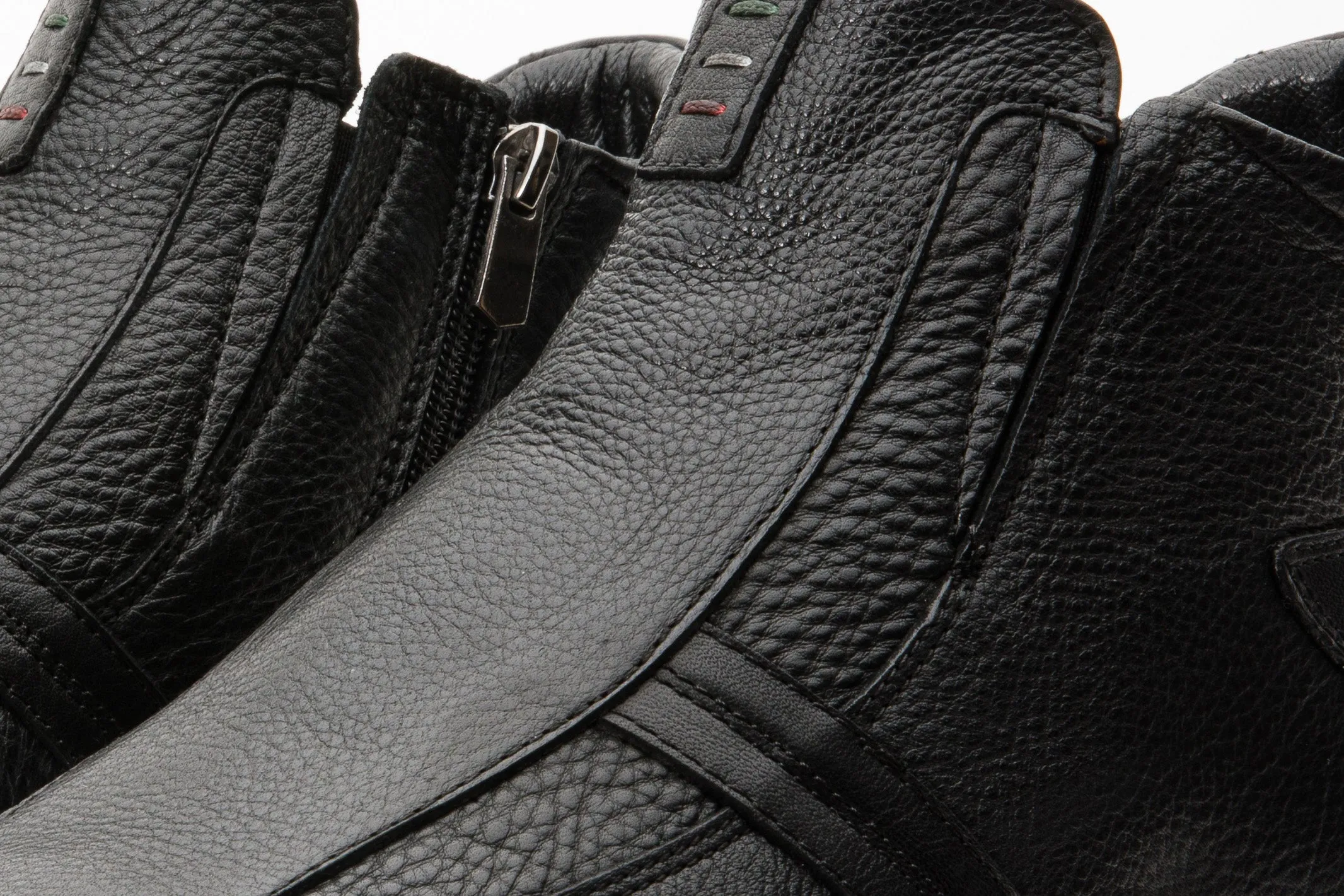 The Montreal Black Leather Casual Zip-Up Ankle Men Boot Hiking