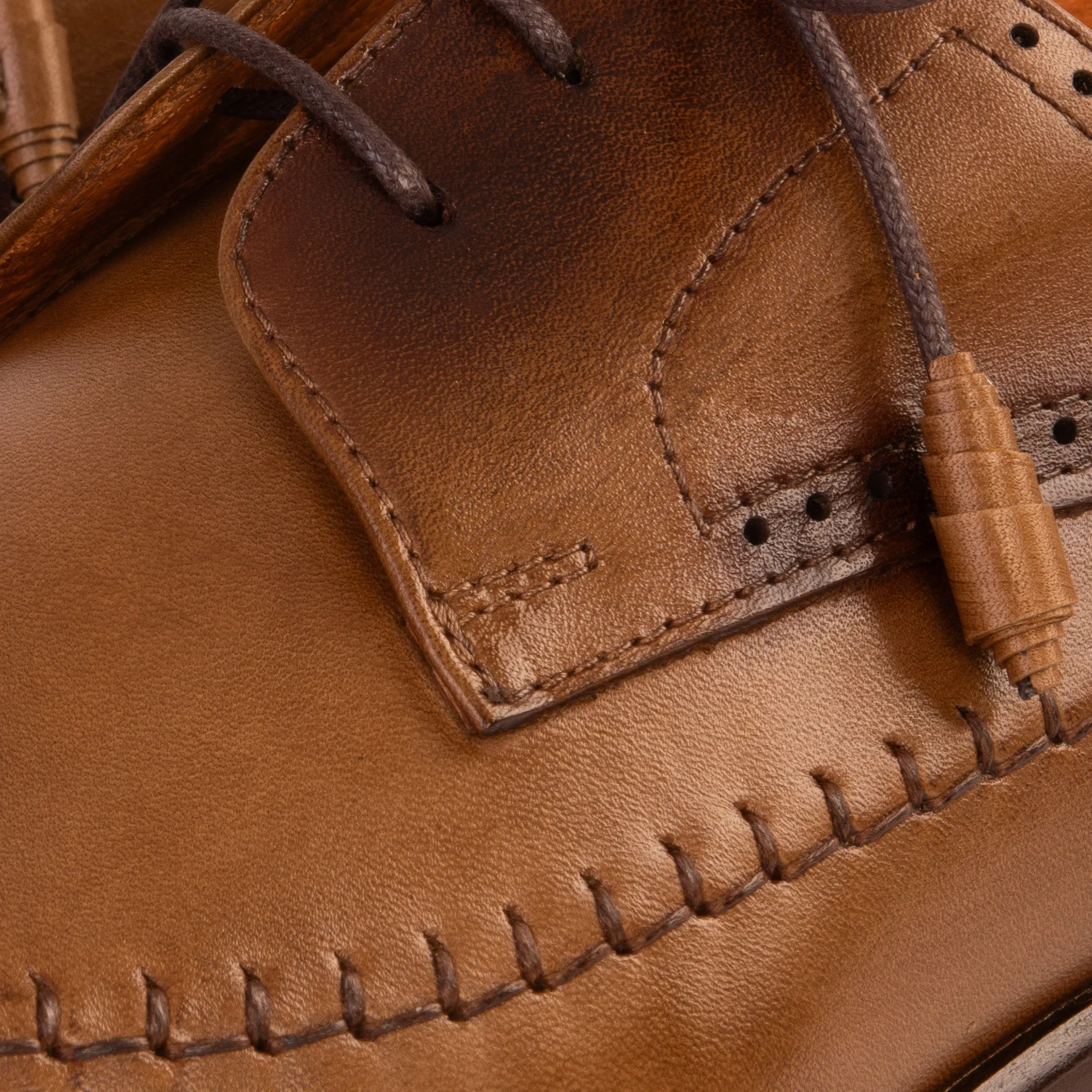 The Moon Tan Leather Derby Men Shoe Cold-Shield
