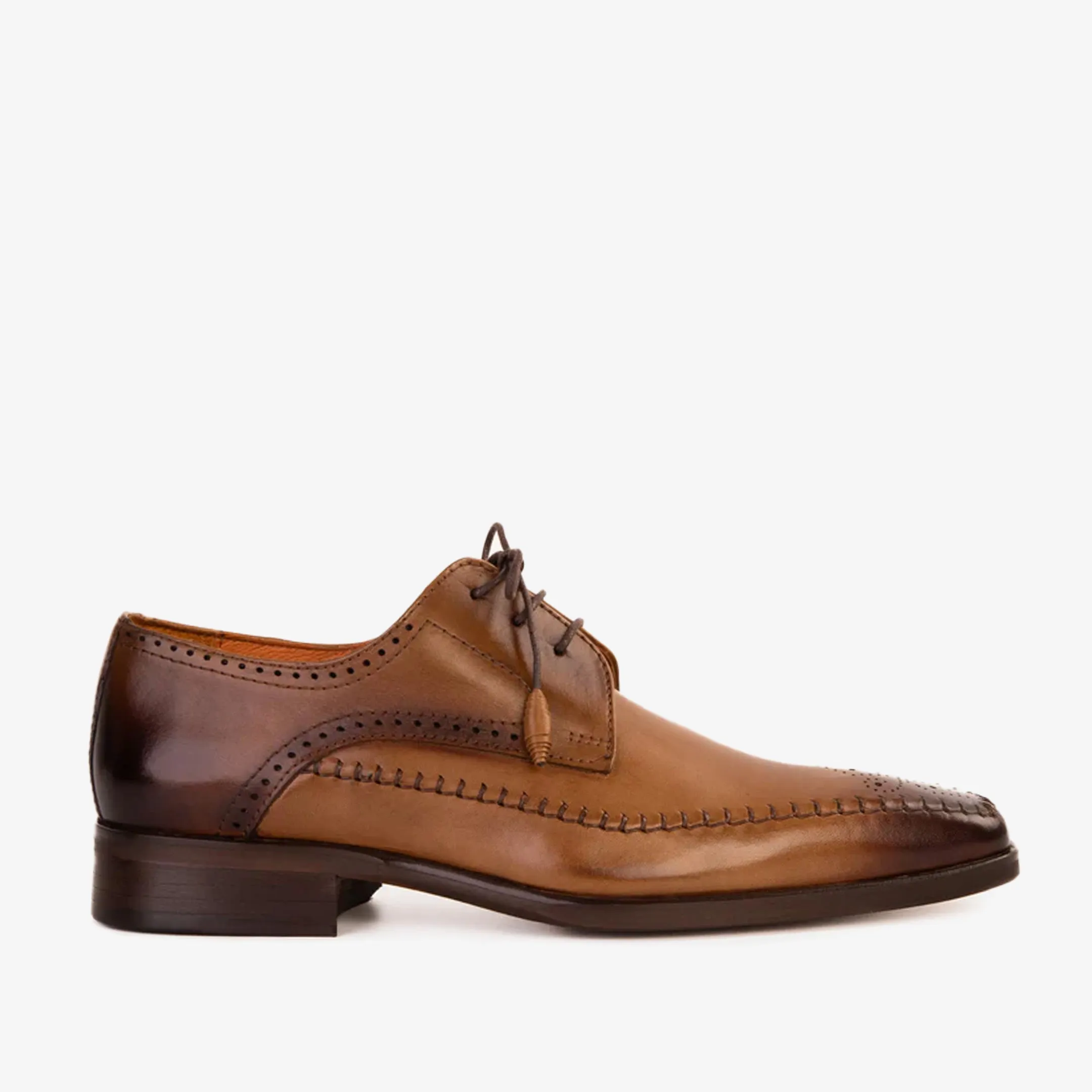 Training Chic Fit The Moon Tan Leather Derby Men Shoe