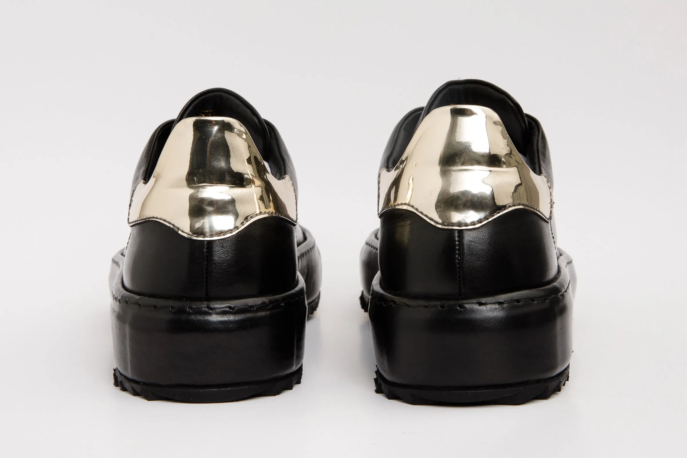 The Noble Black Leather Men Sneaker Low Top