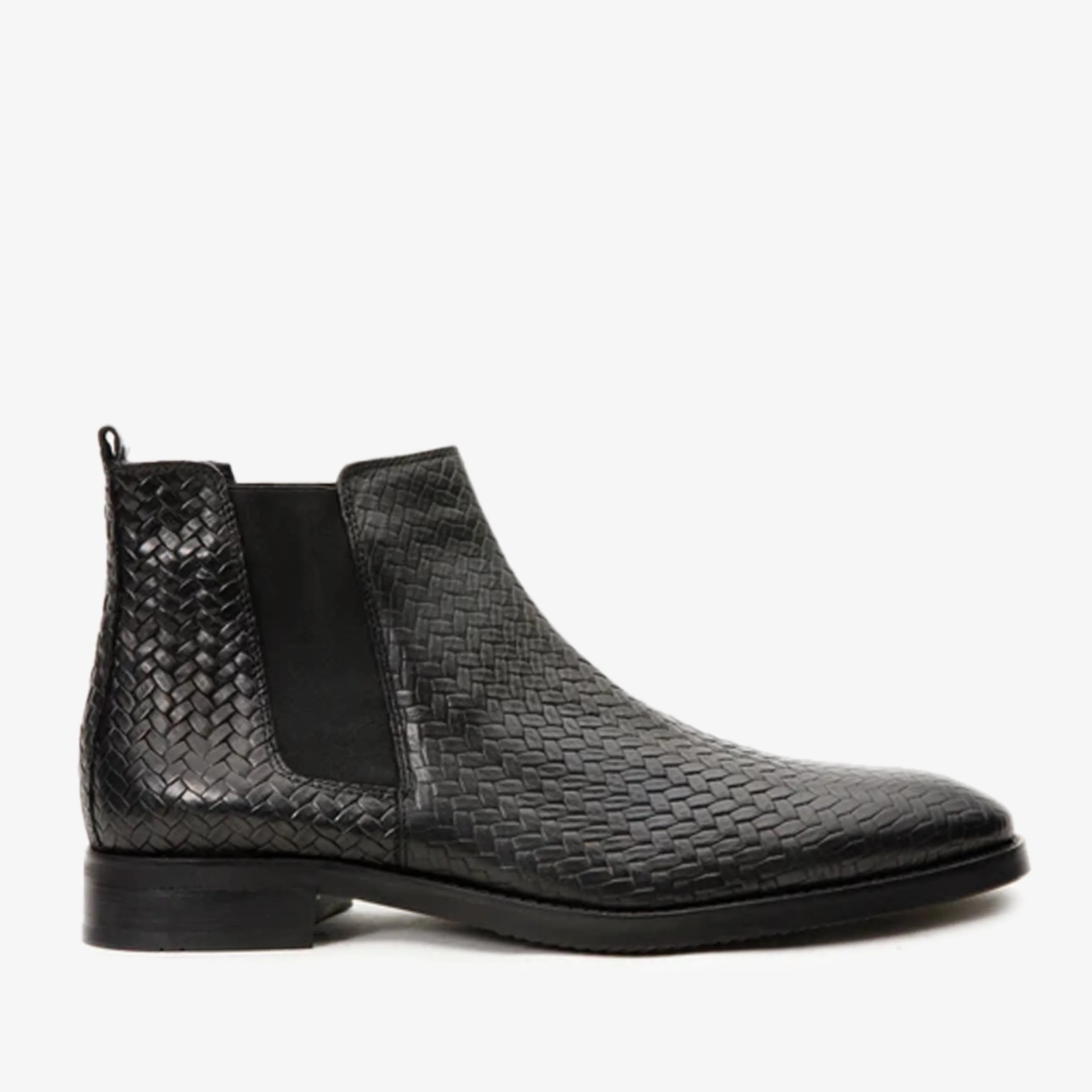 Moon Walk Energy Core The Oslo Black Leather Chelsea Men Boot