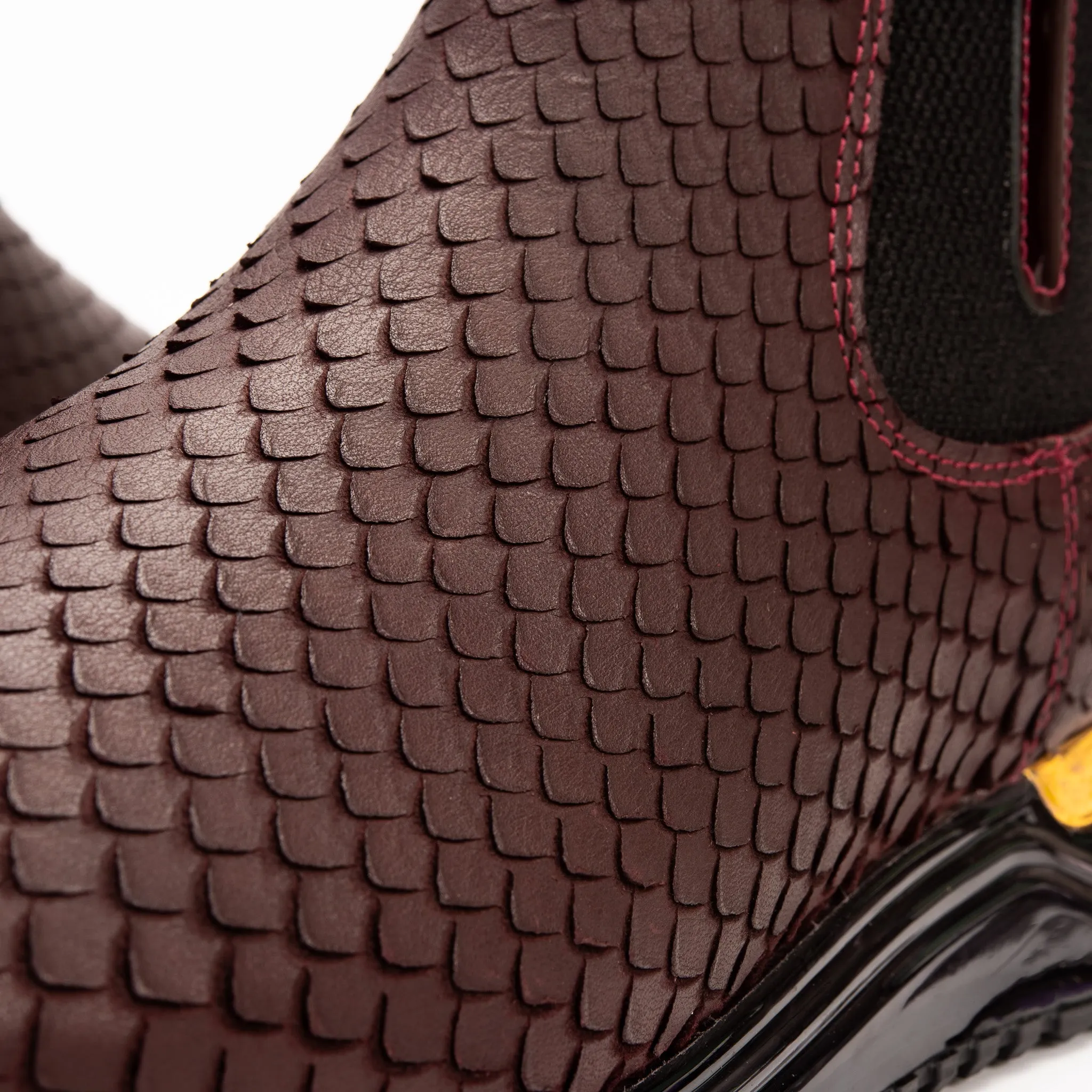 The Panther Burgundy Leather Men Chelsea Boot Daily-Fit