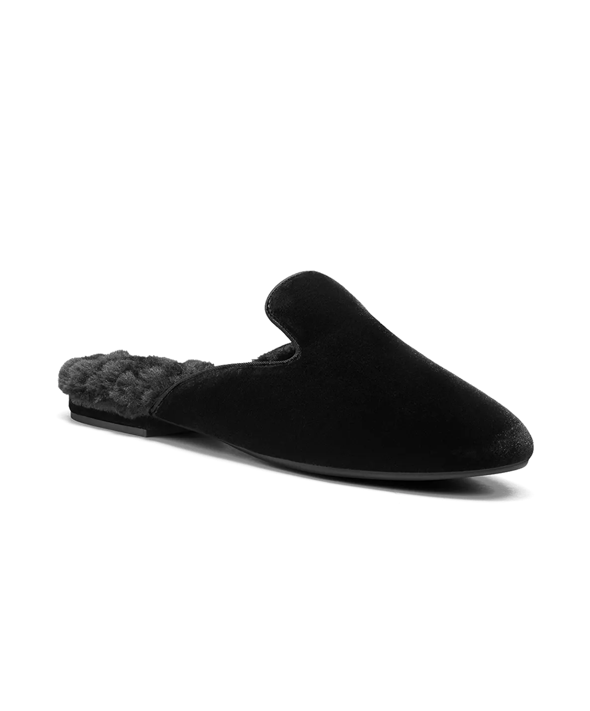 Even Steps Casual Comfort Shoes The Phoebe - Black Faux Fur