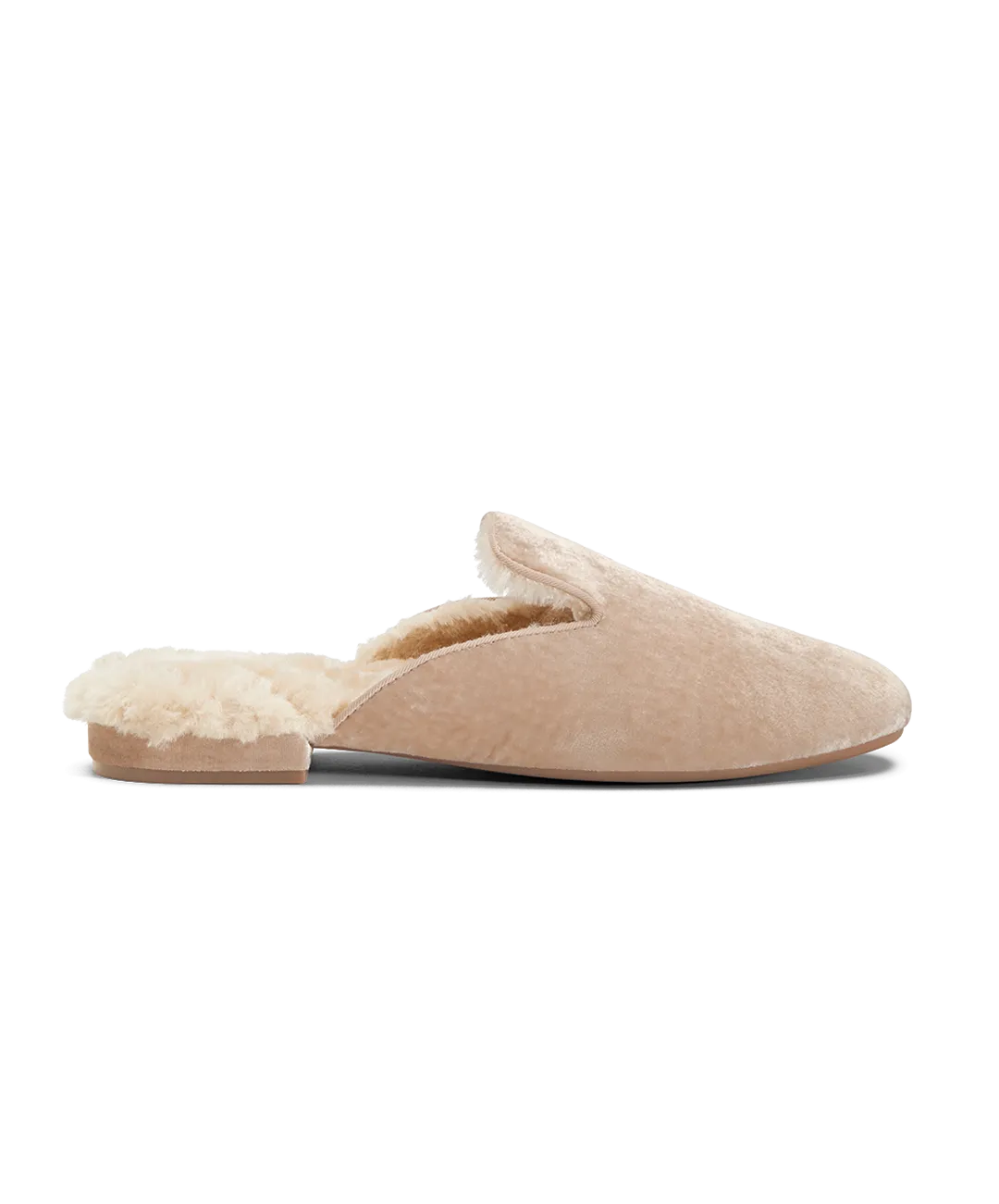 The Phoebe - Cream Faux Fur Cushioned Upper