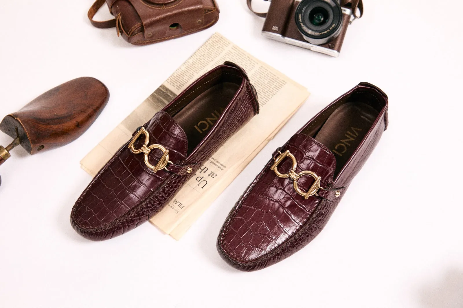 The Pisa Burgundy Leather Bit Drive Loafer Men Shoe Boosted performance