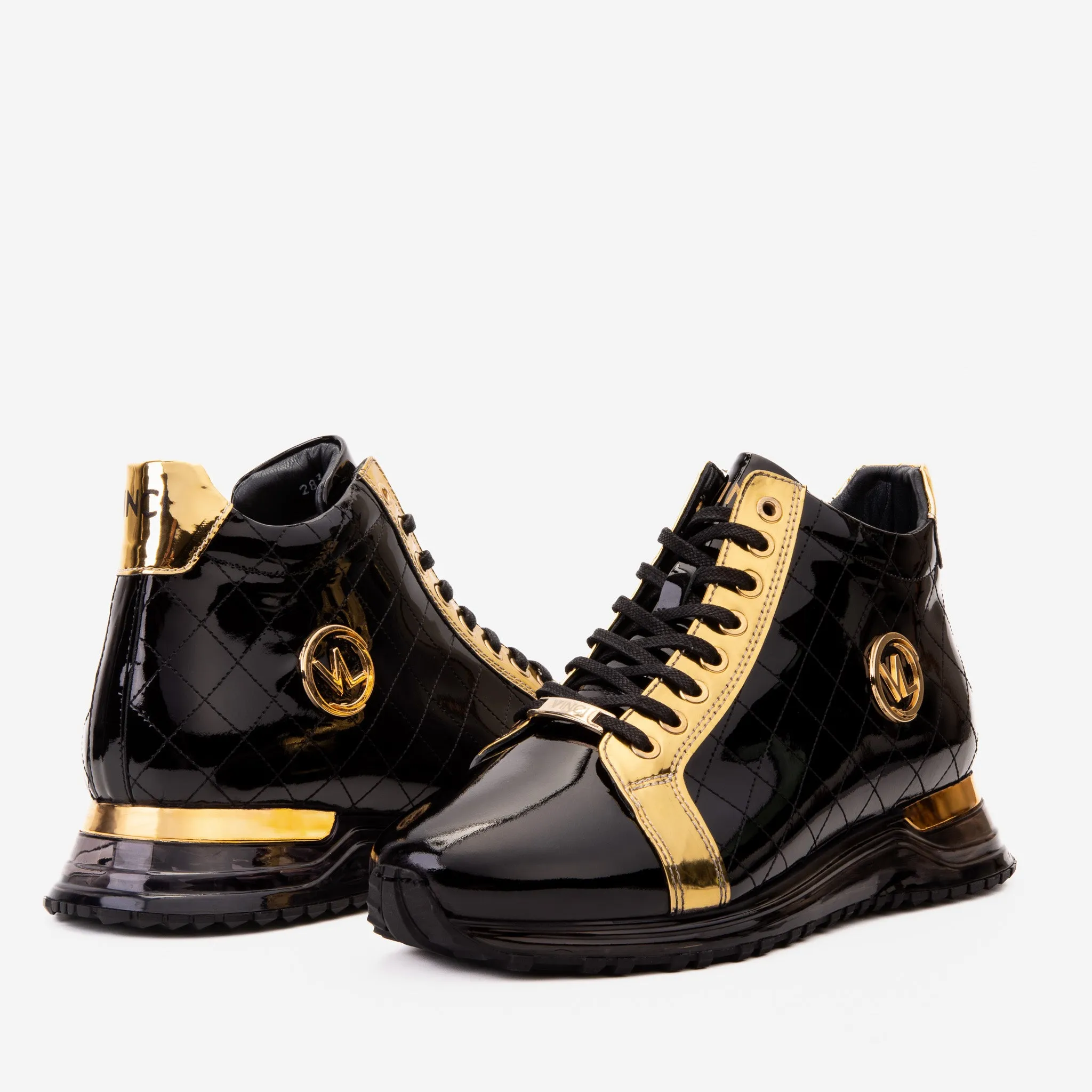 The Prestige Black & Gold  Limited Edition  High-Top Men Sneaker Firm-Core