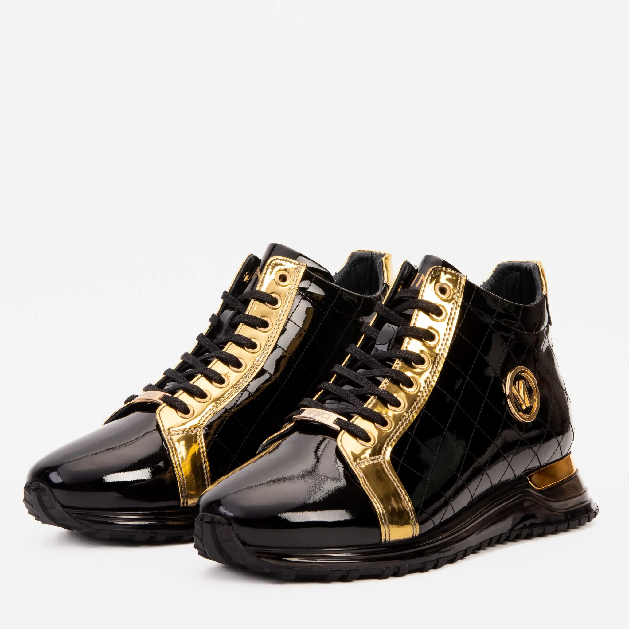 The Prestige Black & Gold  Limited Edition  High-Top Men Sneaker Firm-Core