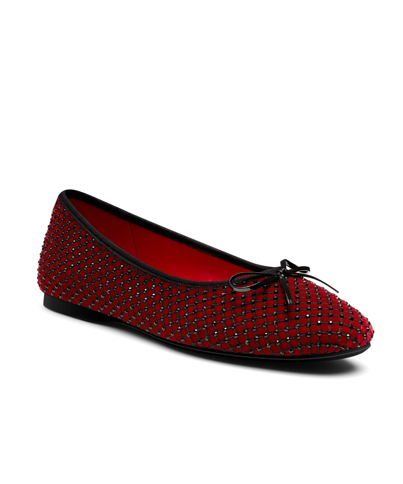 Timeless Footwear Design The Songbird - Red Velvet Crystal