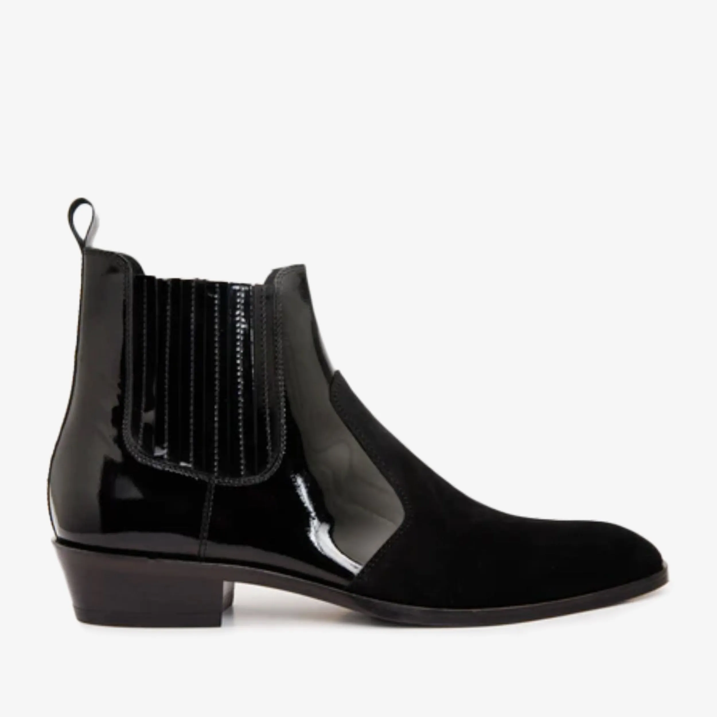Torsion control The Sorhag Black Suede Leather Dress Men Boot