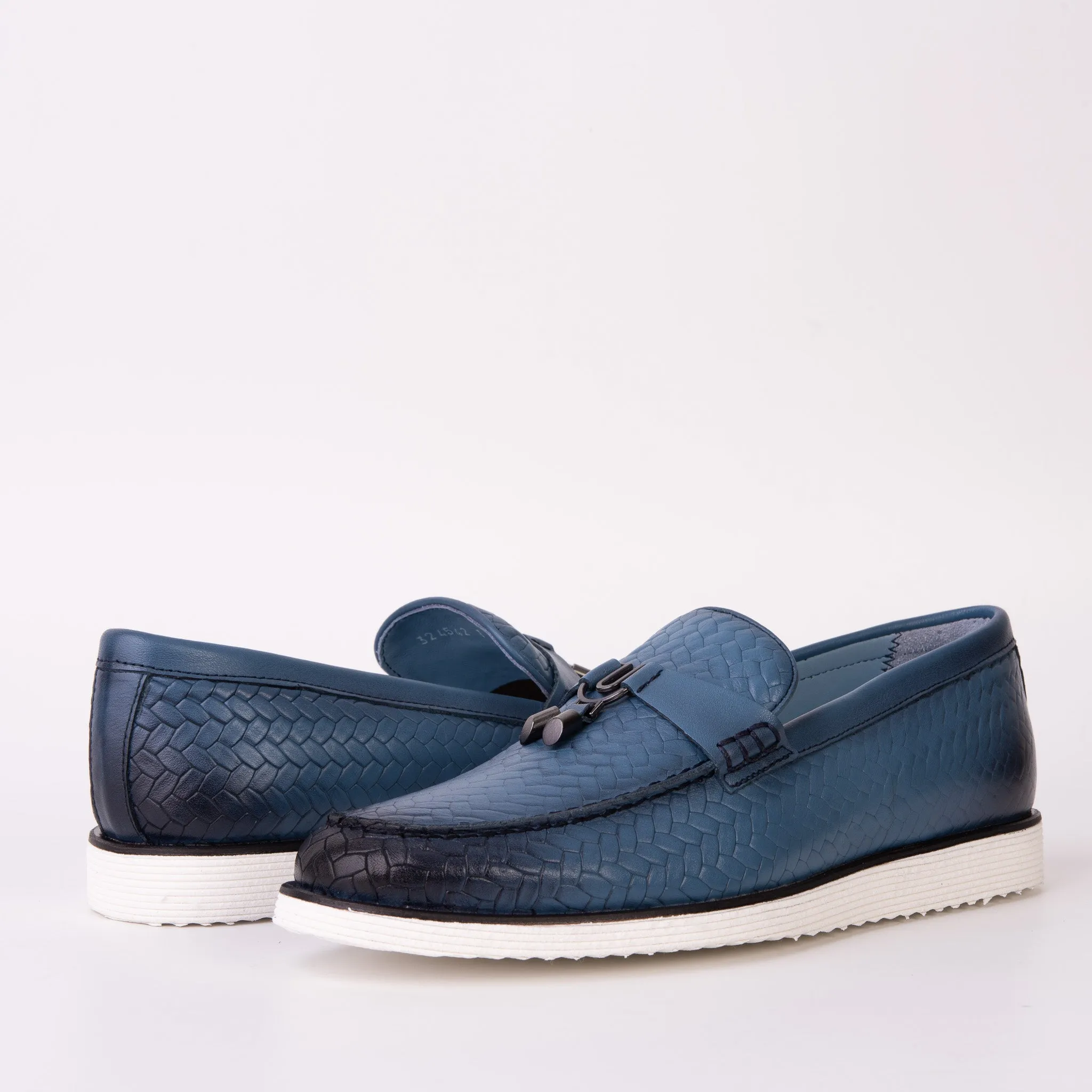 The Sperry Jeans Blue Leather Tassel Loafer Men Shoe Storm-Shield