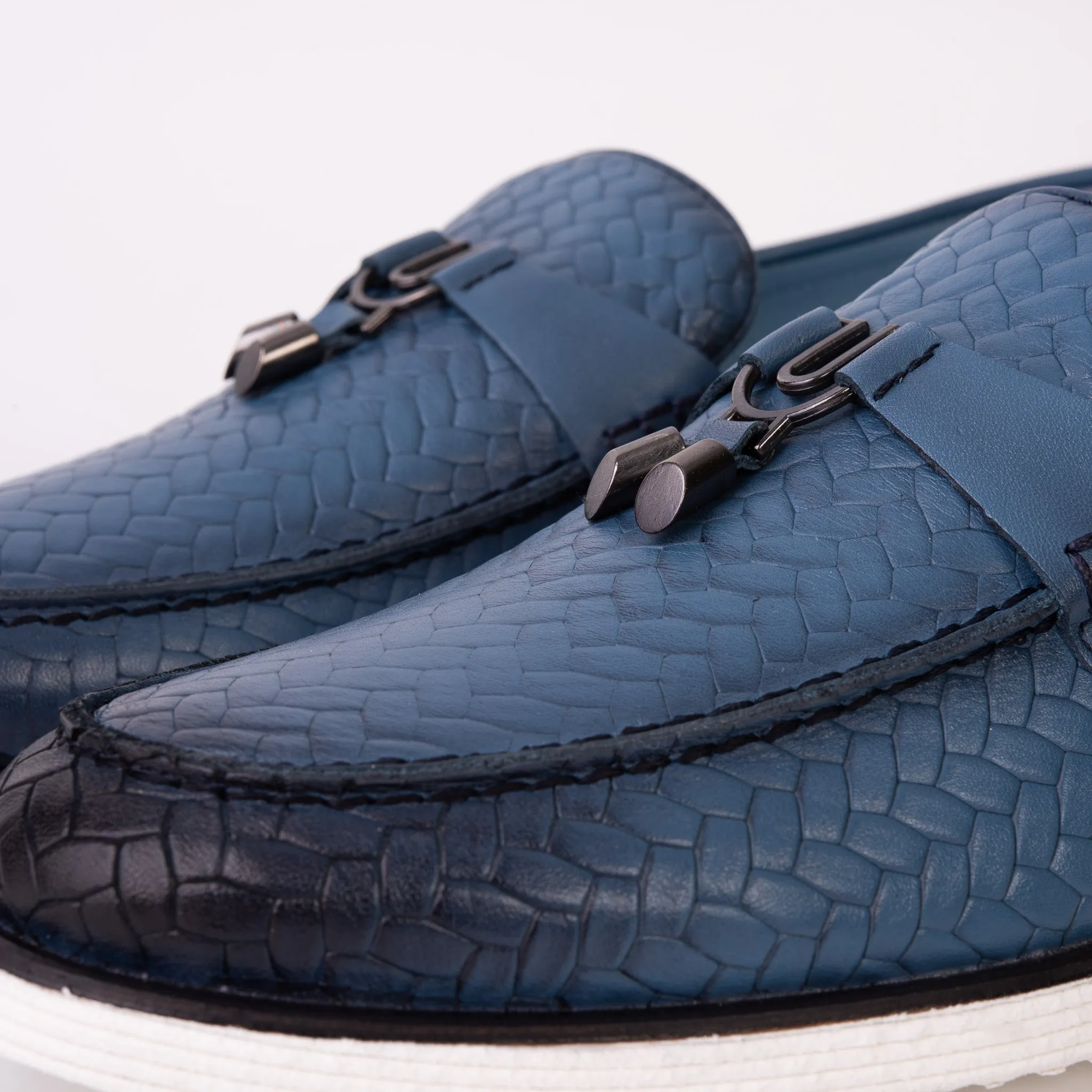 The Sperry Jeans Blue Leather Tassel Loafer Men Shoe Storm-Shield
