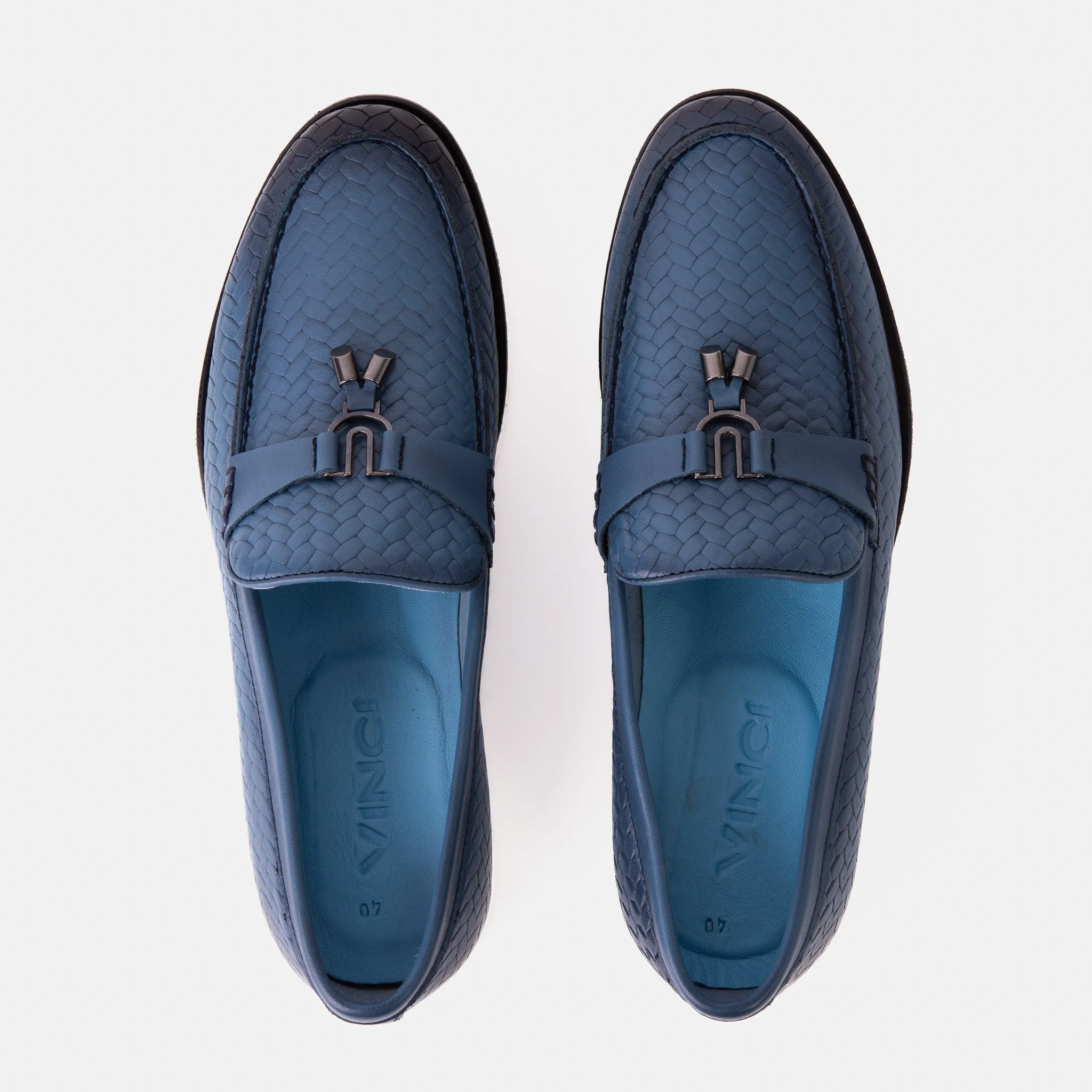 The Sperry Jeans Blue Leather Tassel Loafer Men Shoe Storm-Shield