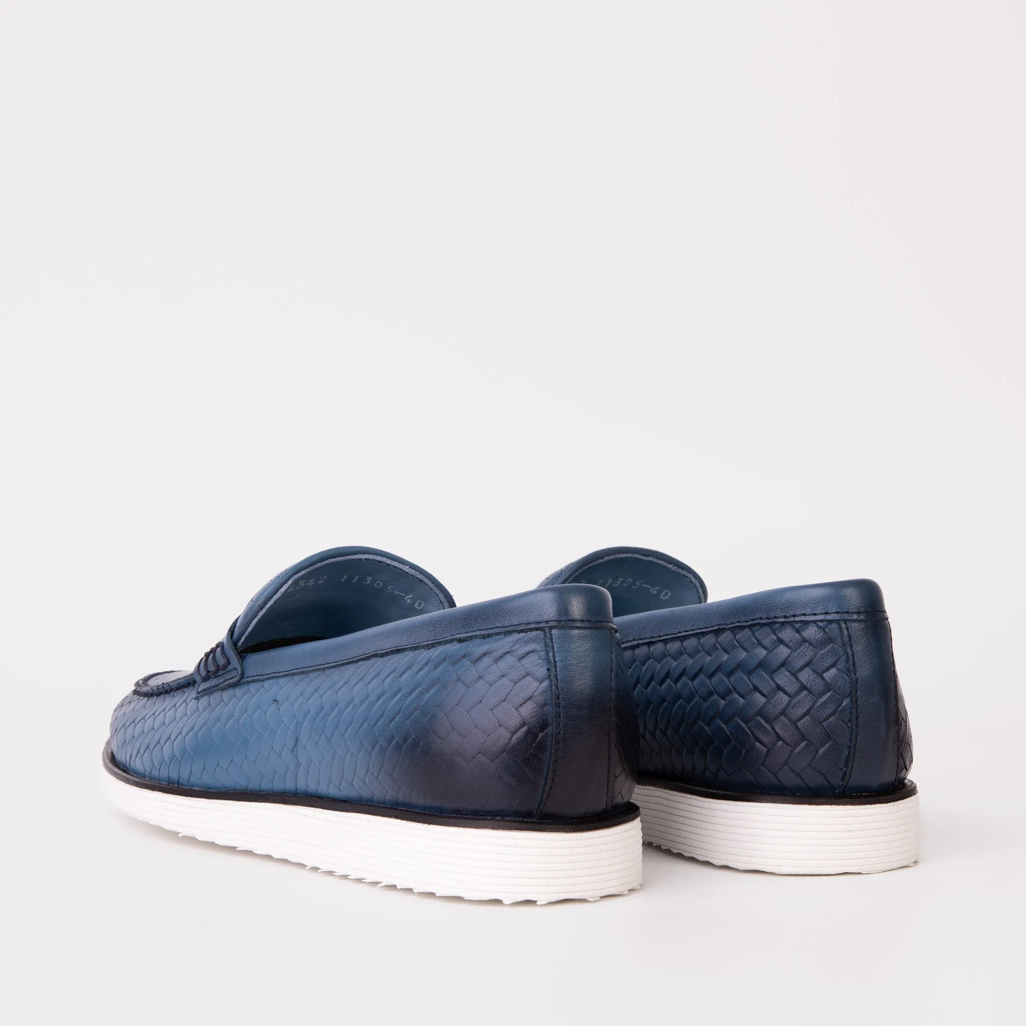 The Sperry Jeans Blue Leather Tassel Loafer Men Shoe Storm-Shield