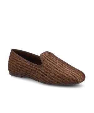 The Starling - Mahogany Raffia Durable Comfort Shoes