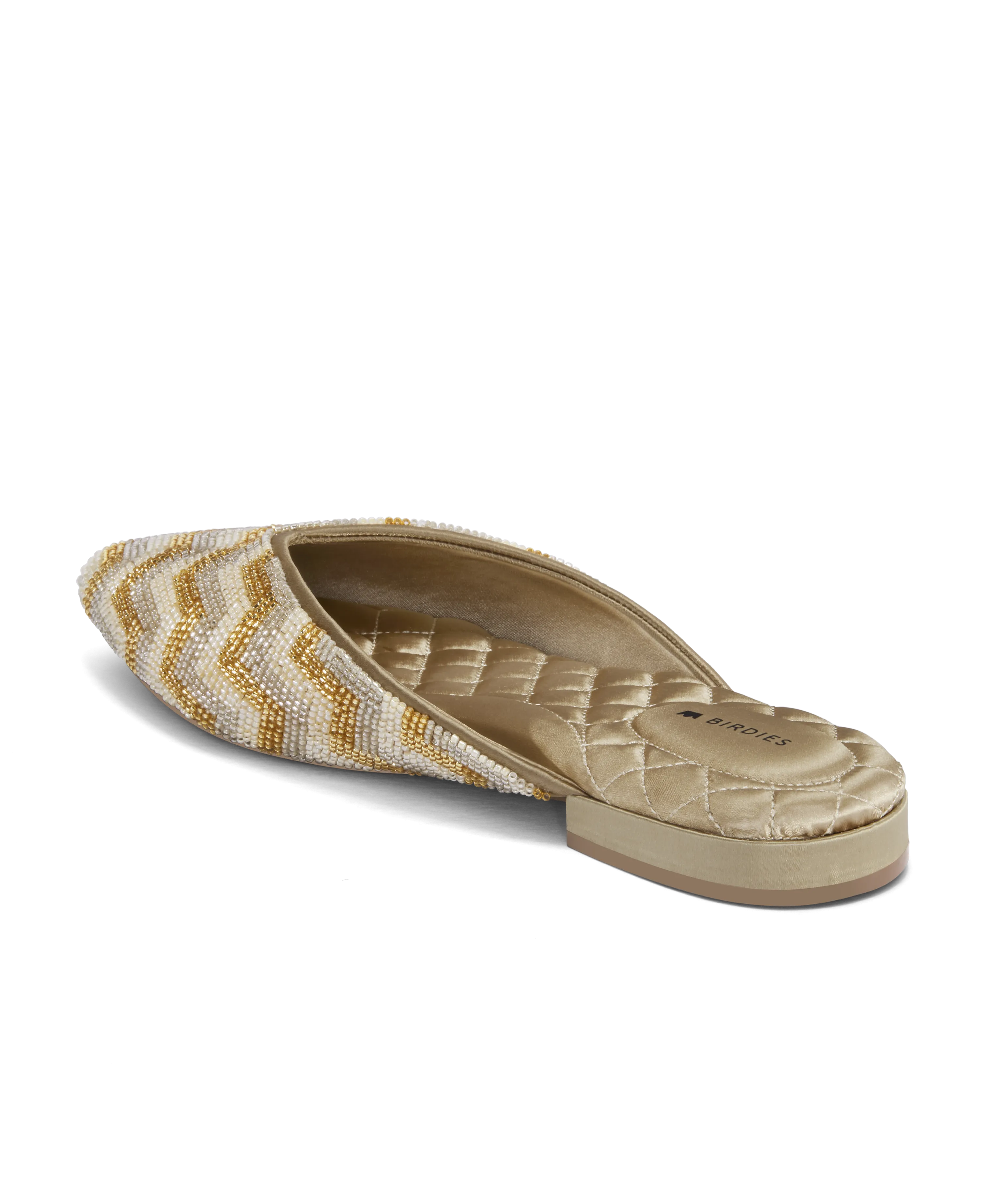 The Swan - Champagne Chevron Breathable Material
