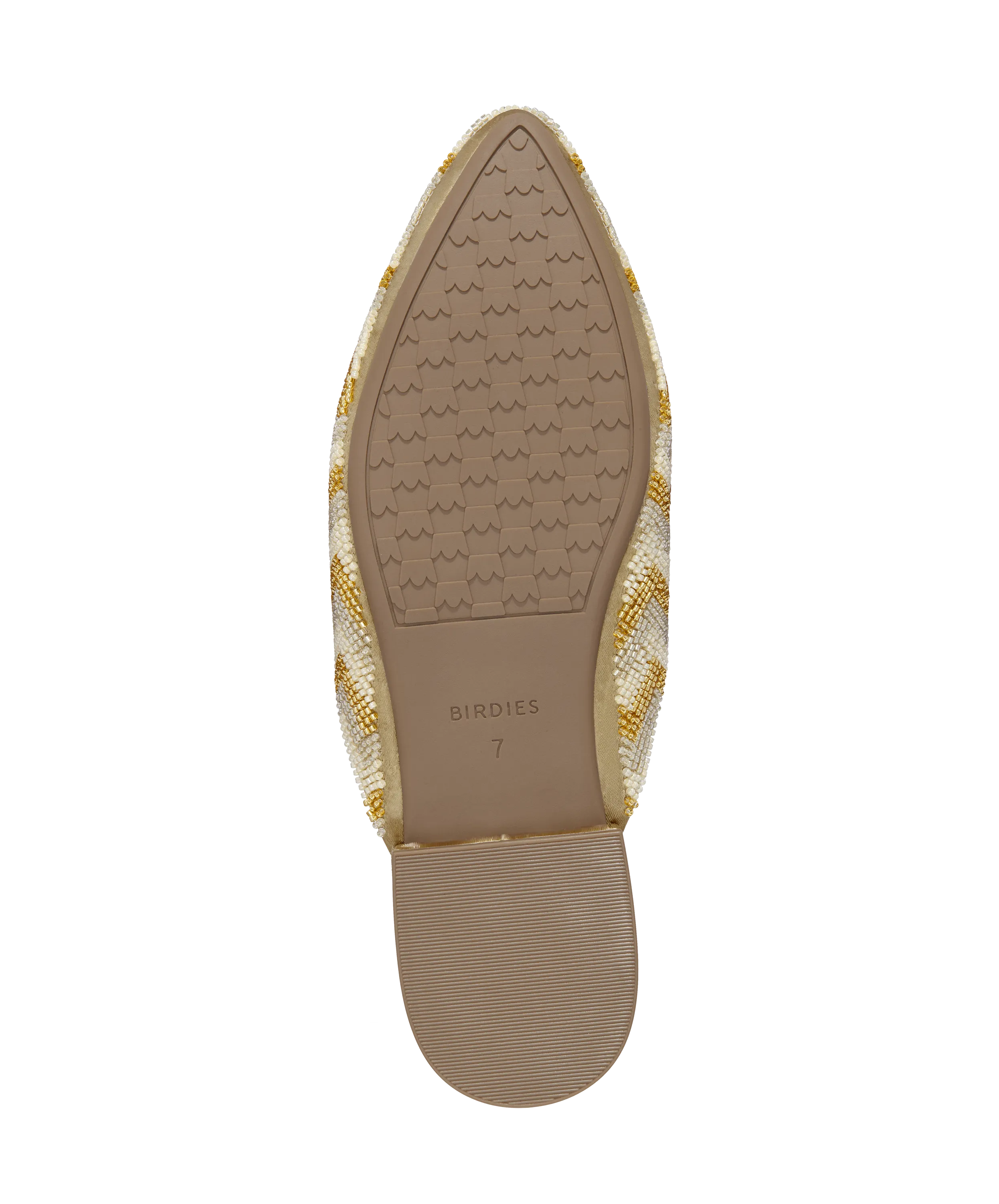 The Swan - Champagne Chevron Breathable Material