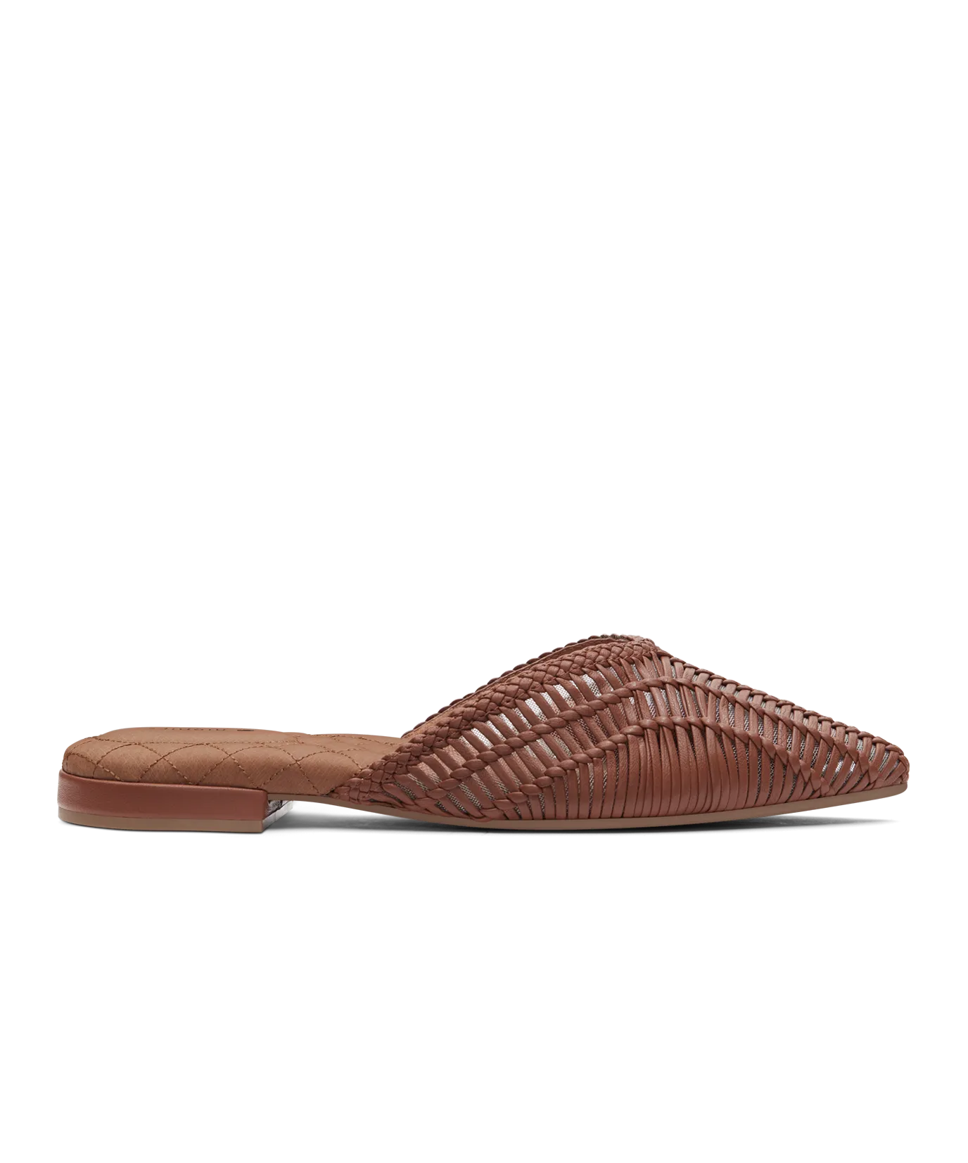 The Swan - Cognac Woven Leather Odor Resistant