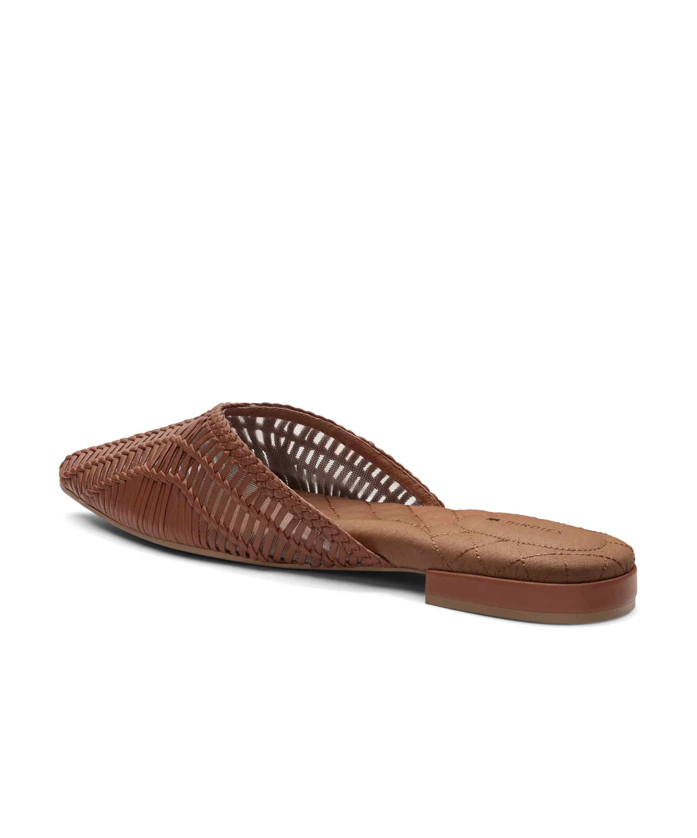 The Swan - Cognac Woven Leather Odor Resistant