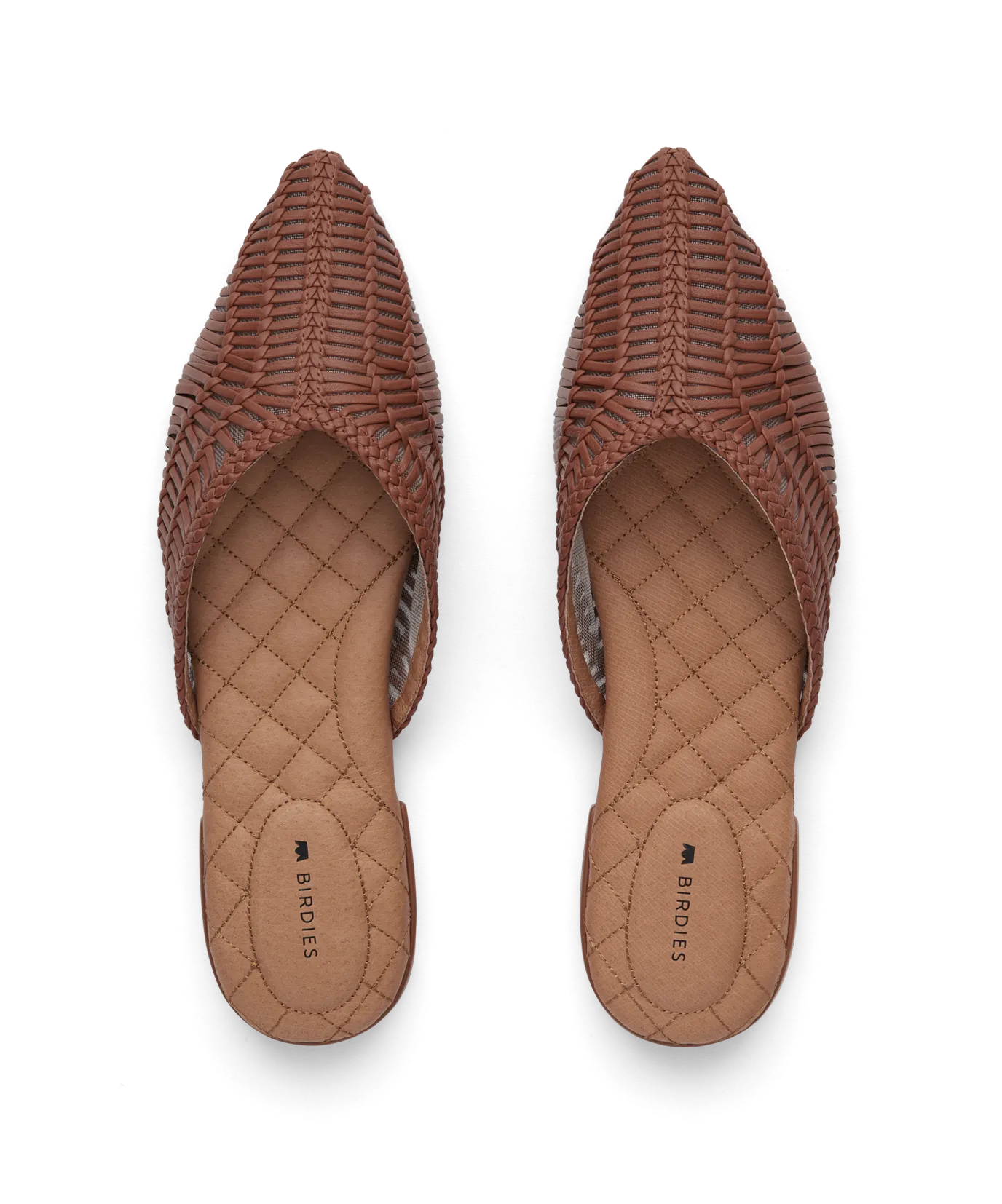 The Swan - Cognac Woven Leather Odor Resistant