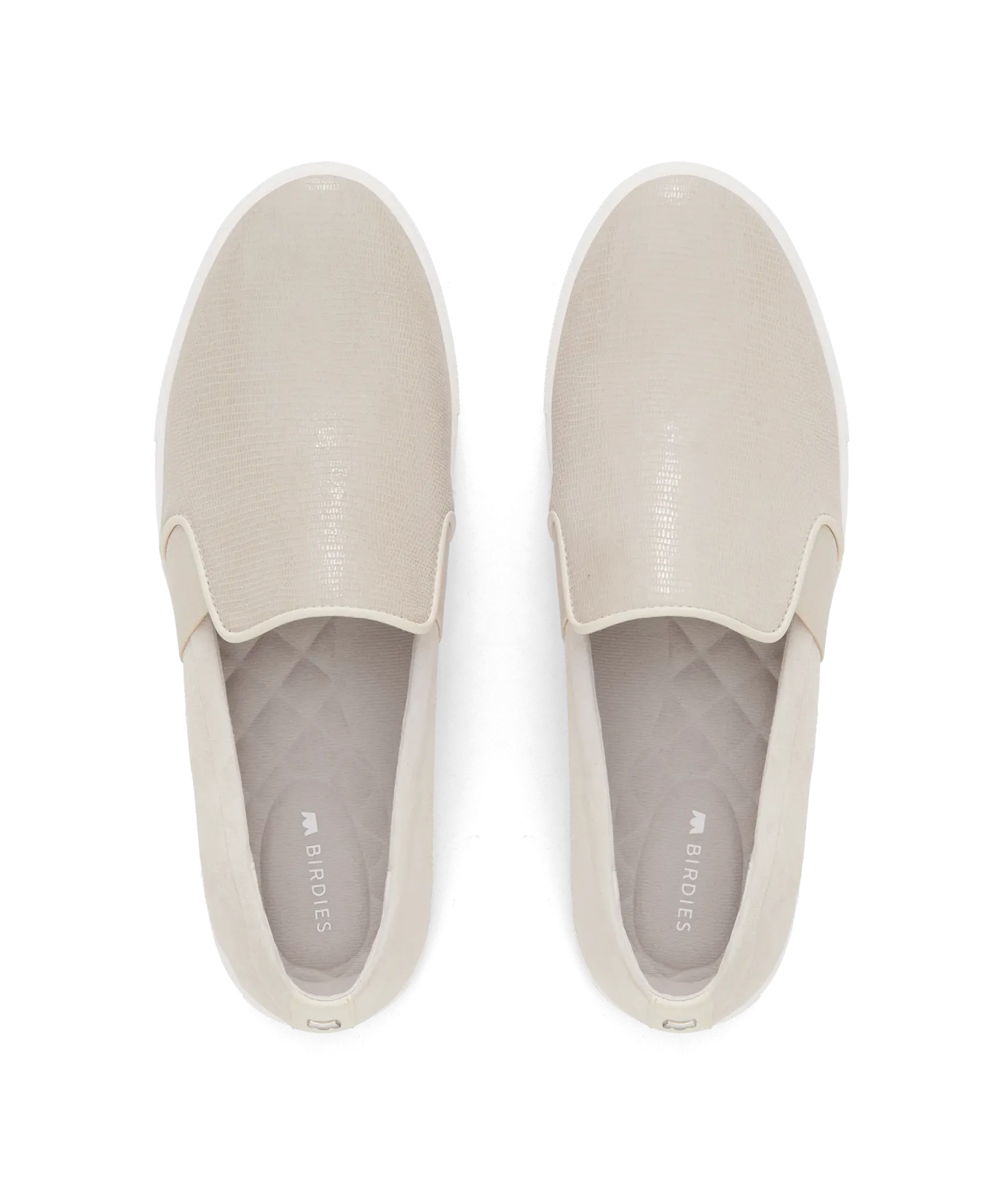 The Swift - Bone Embossed Leather Casual Look