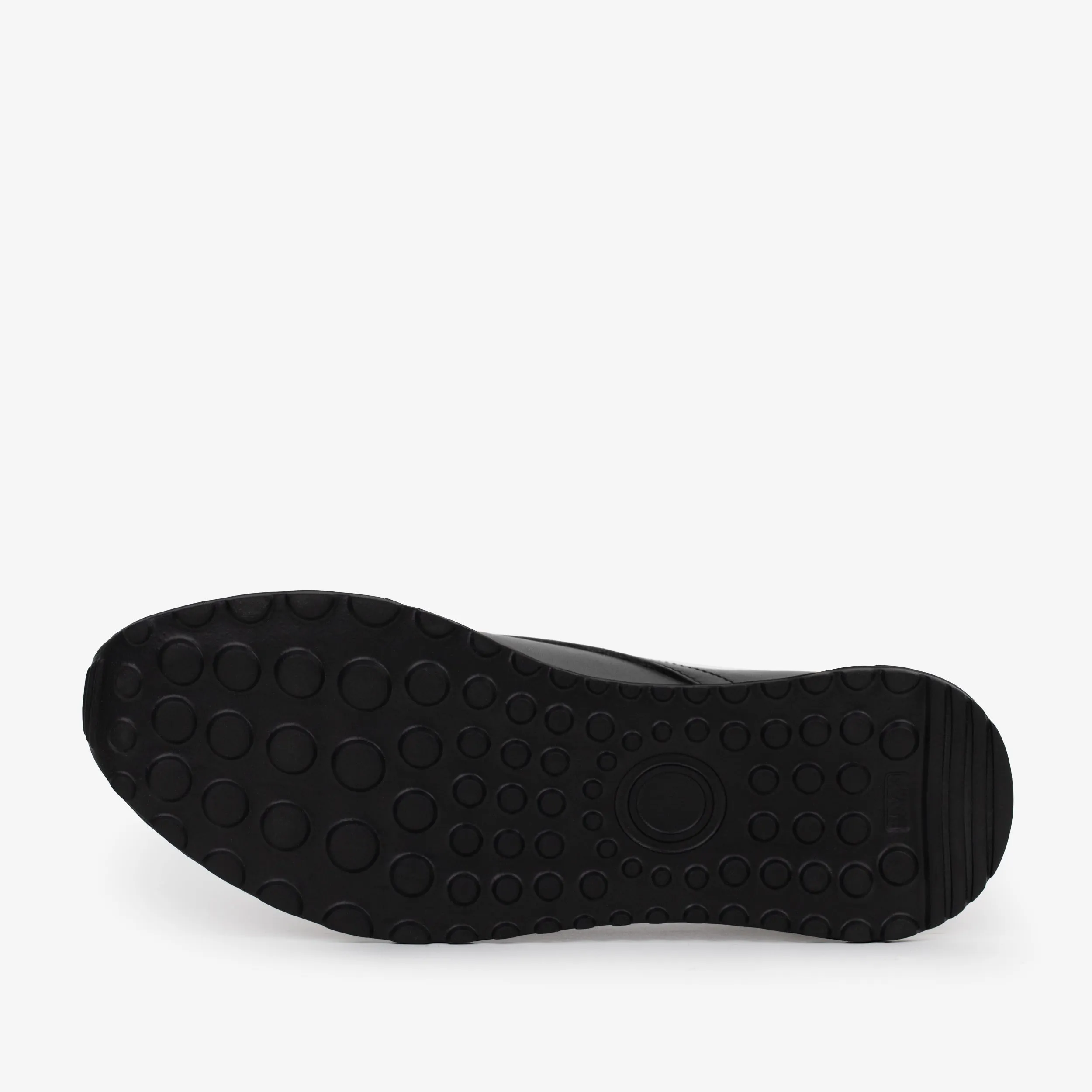 The Torino Black Leather Men Sneaker Lace-up