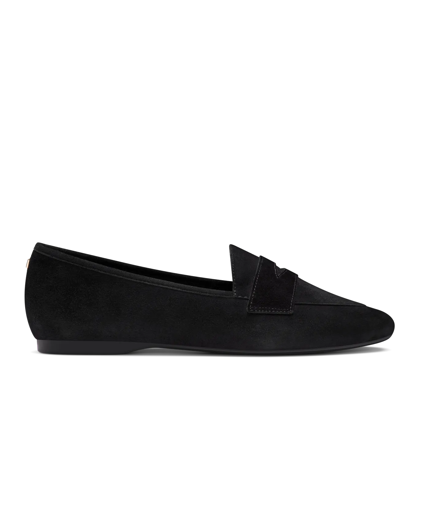 The Vesper - Black Suede Faux Fur Minimal Appeal
