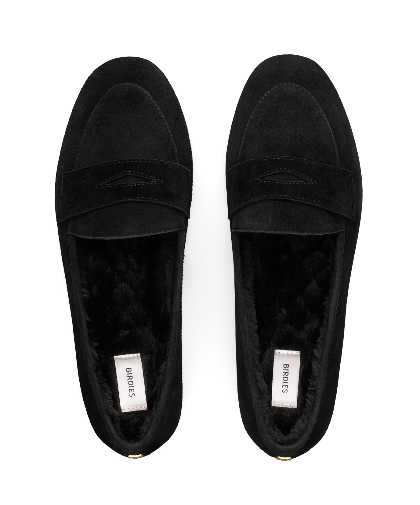 The Vesper - Black Suede Faux Fur Minimal Appeal