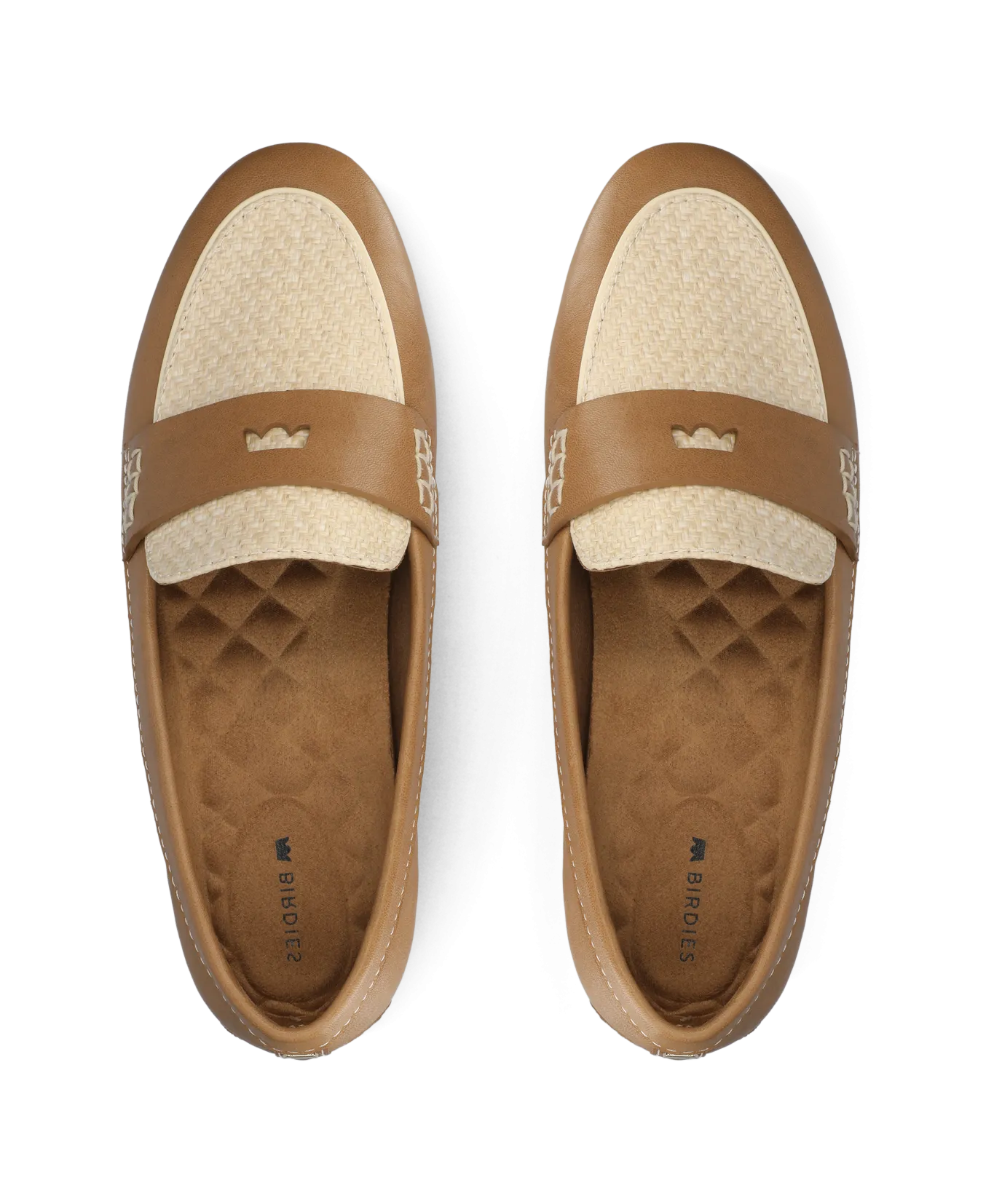 The Vesper Driver - Cappuccino Leather Raffia Office Trend