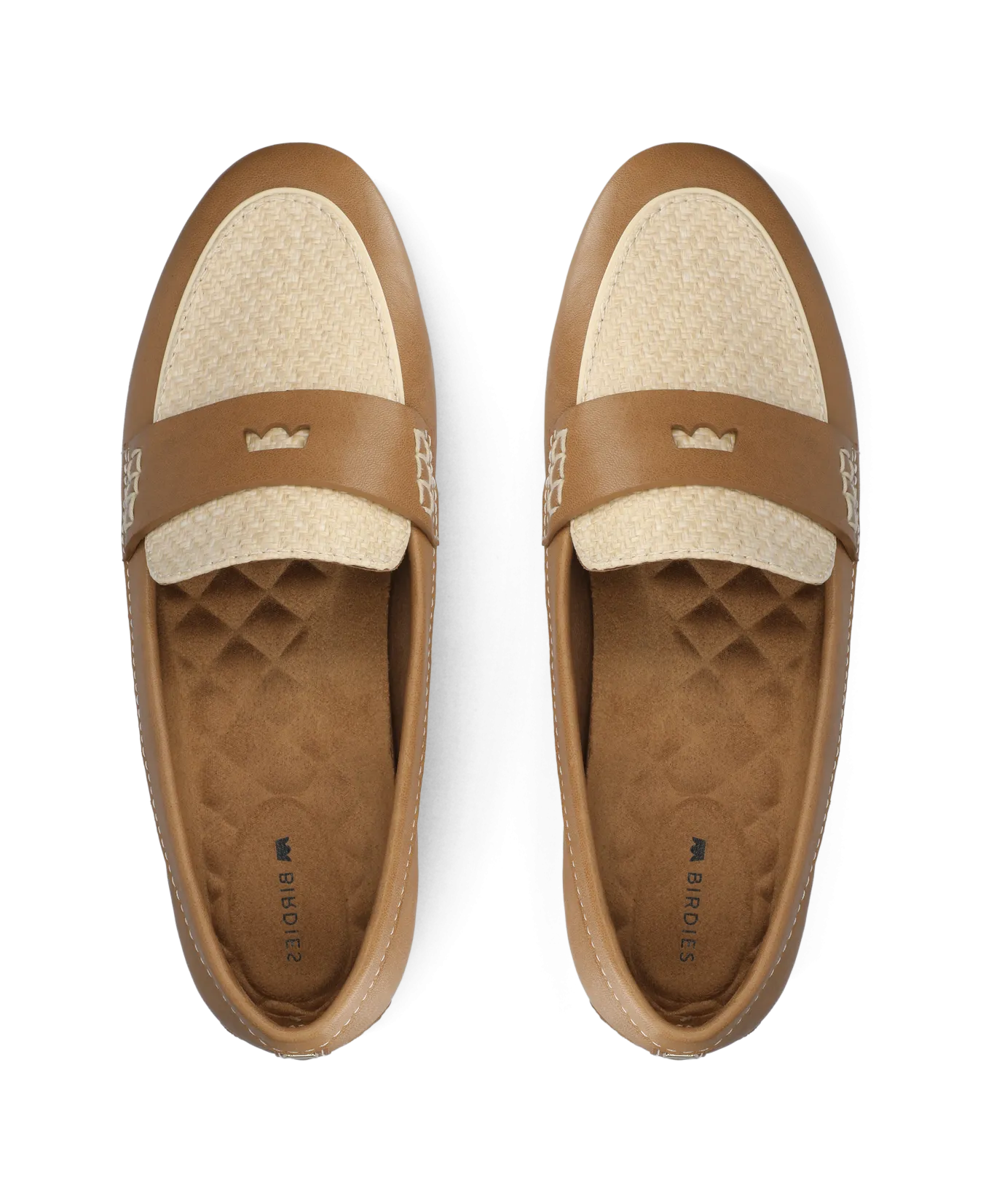 The Vesper Driver - Cappuccino Leather Raffia Office Trend