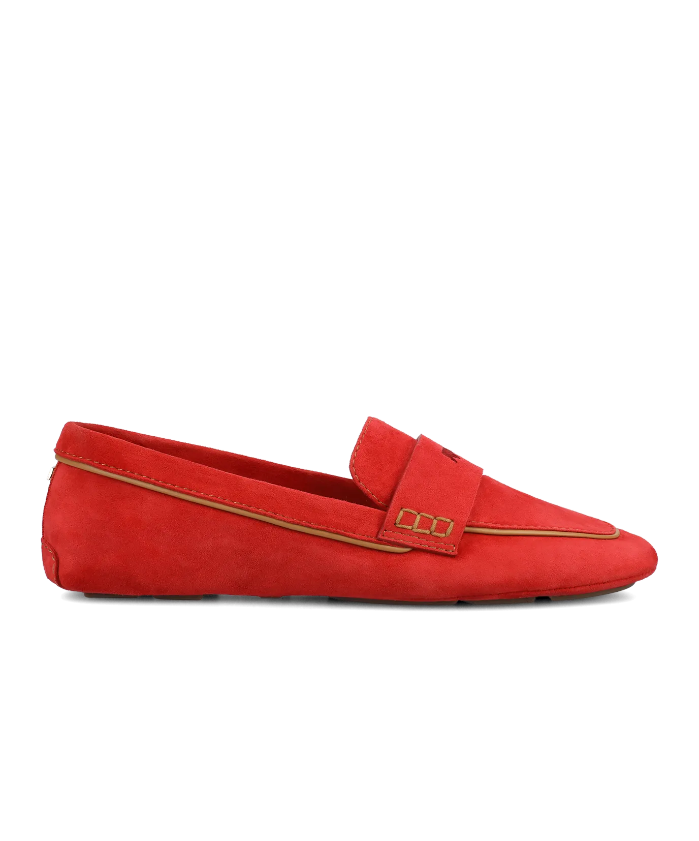 The Vesper Driver - Red Suede Minimal Comfort