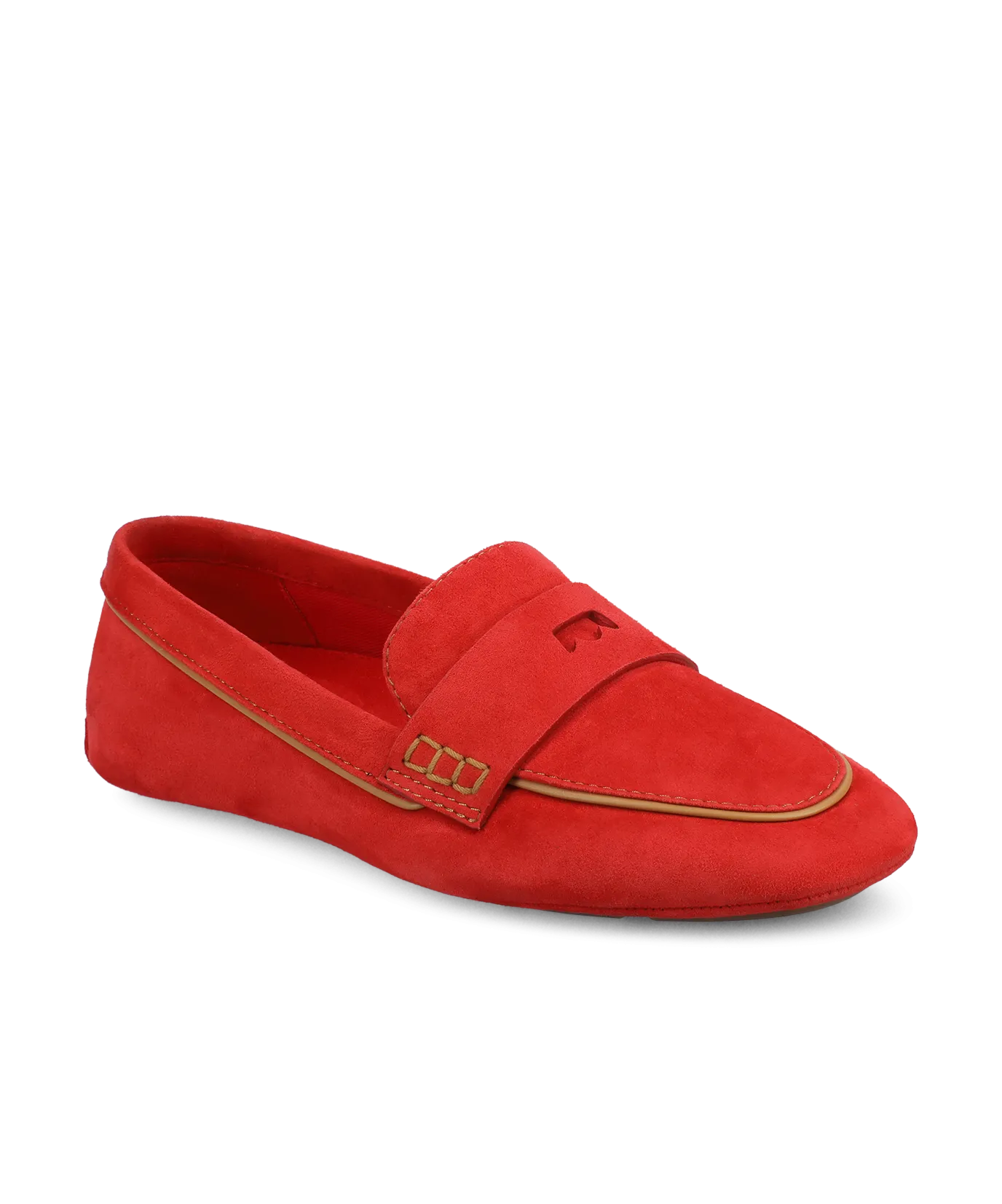 Scandi Clean Celebrity Vibe The Vesper Driver - Red Suede