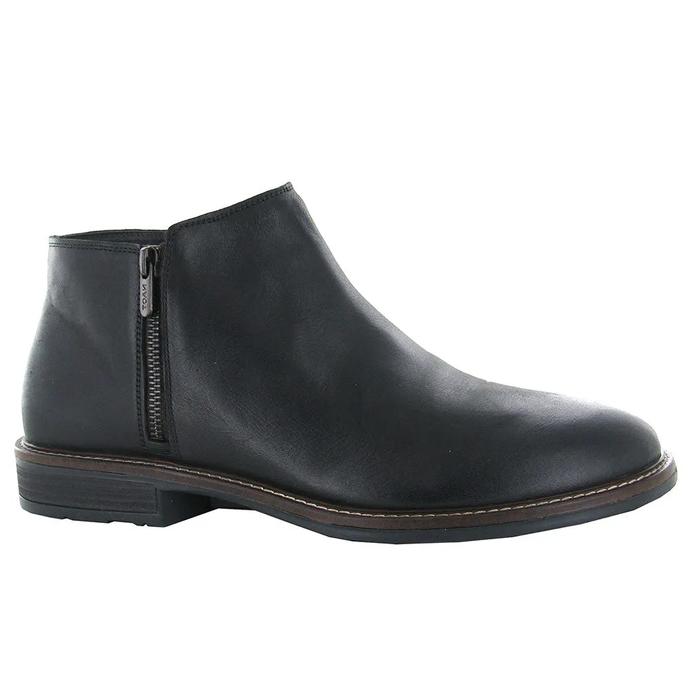 Naot General Low Cut Boot (80010) Mens Shoes Water Resistant Black Leather