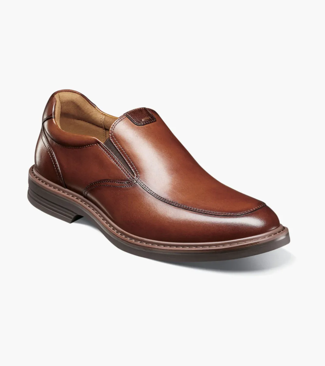 Timeless Edge Norwalk Moc Toe Slip On-Cognac| Florsheim