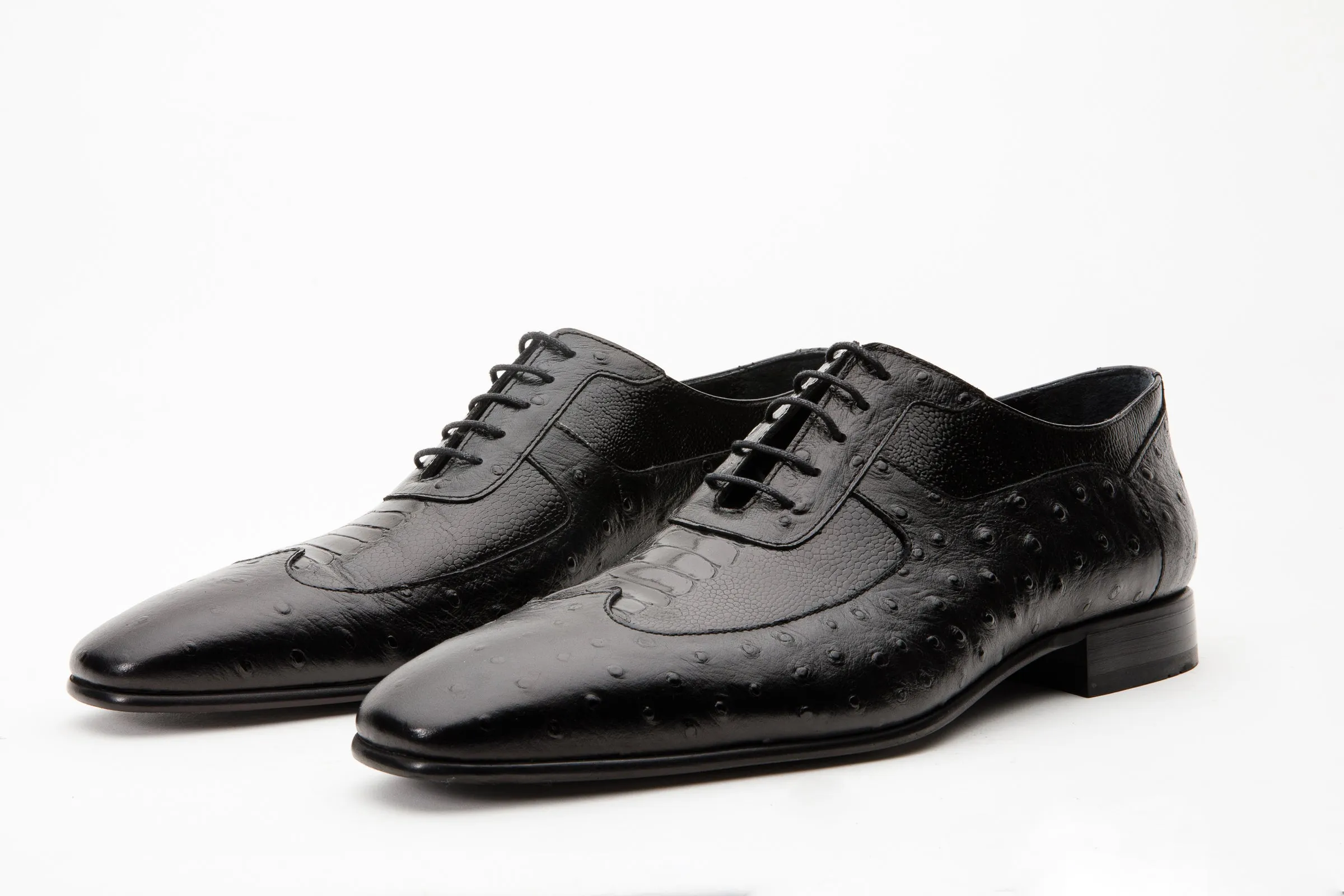 timeless The Alabama Black Wingtip Oxford Men Shoe