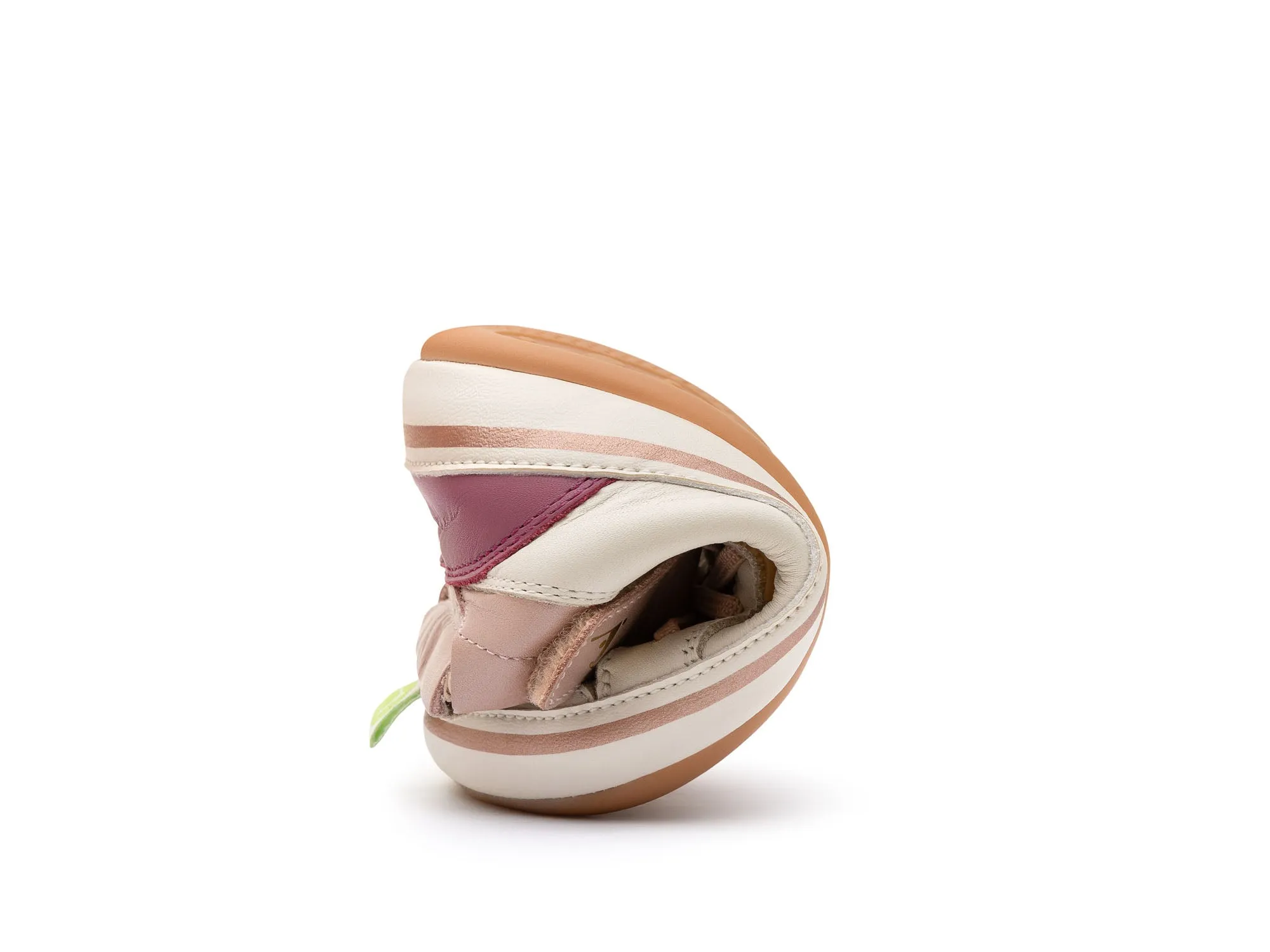 Tip Toey Joey Boy's And Girl's Alley Casual Shoes - Tapioca / Pink Dream Eye Catching