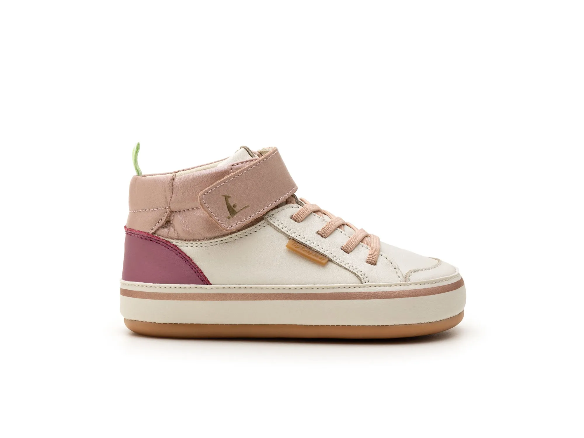 Tip Toey Joey Boy's And Girl's Alley Casual Shoes - Tapioca / Pink Dream Eye Catching