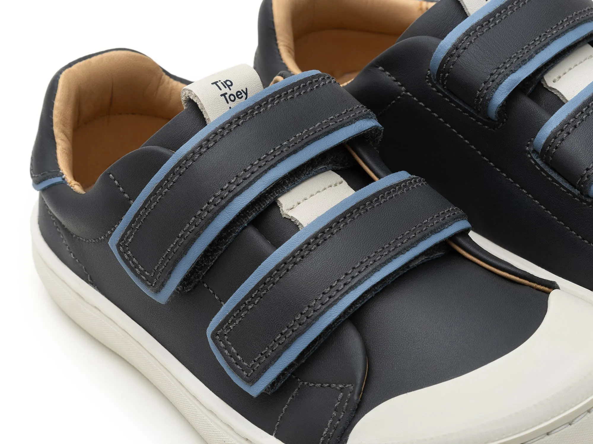 Tip Toey Joey Boy's and Girl's Ramp Colors Sneakers - Ash / Denim / Denim Pastel Kids