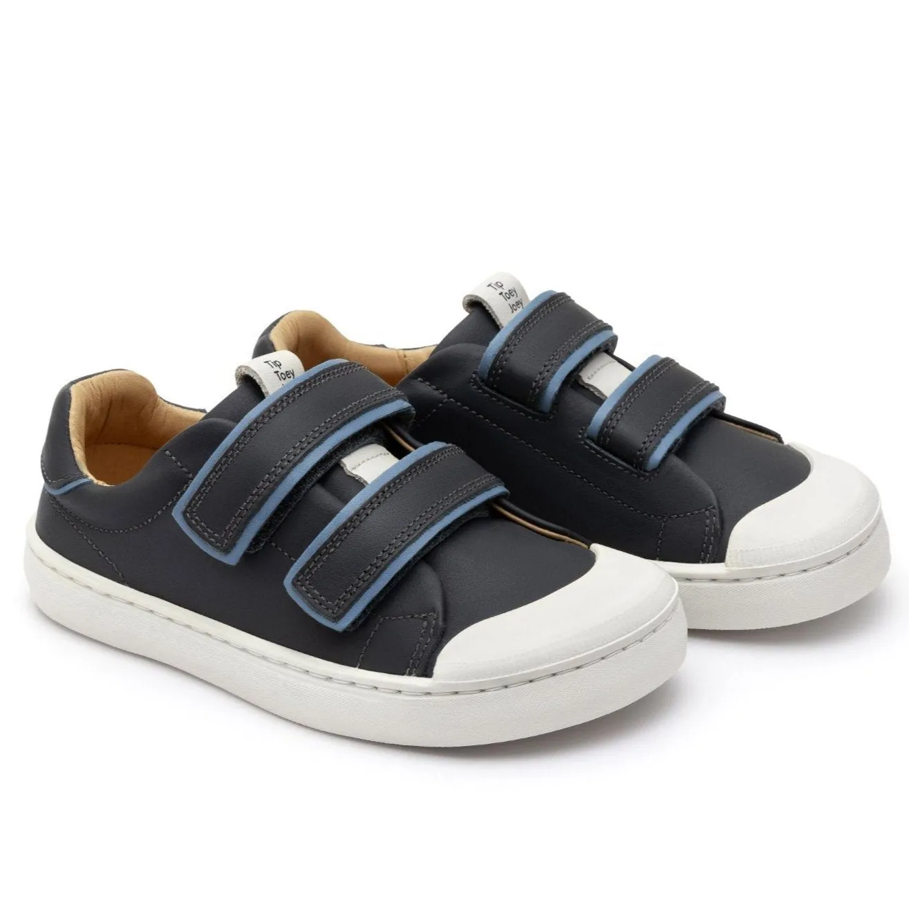 Tip Toey Joey Boy's and Girl's Ramp Colors Sneakers - Ash / Denim / Denim Comfortable kids' shoes