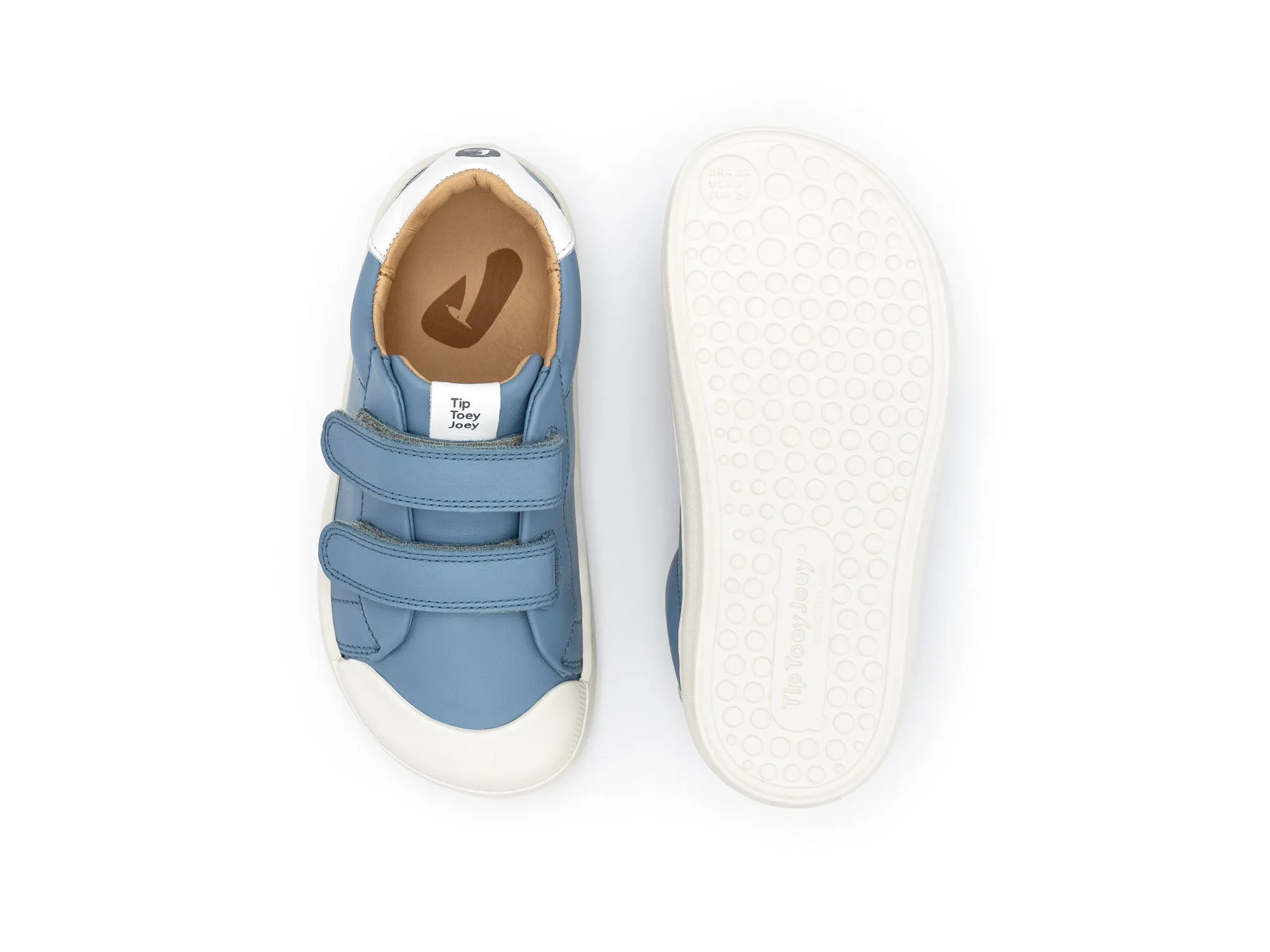 Tip Toey Joey Boy's and Girl's Ramp Sneakers - Denim / White Distinctive Look