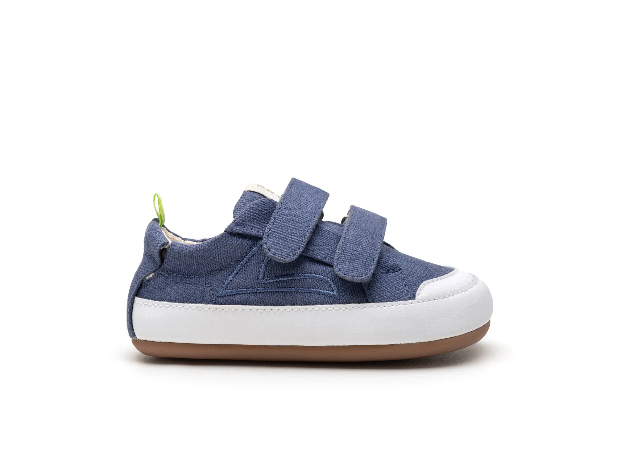 Tip Toey Joey Boy's Bossy Green Sneakers - Lona Azul Klein Label Kids