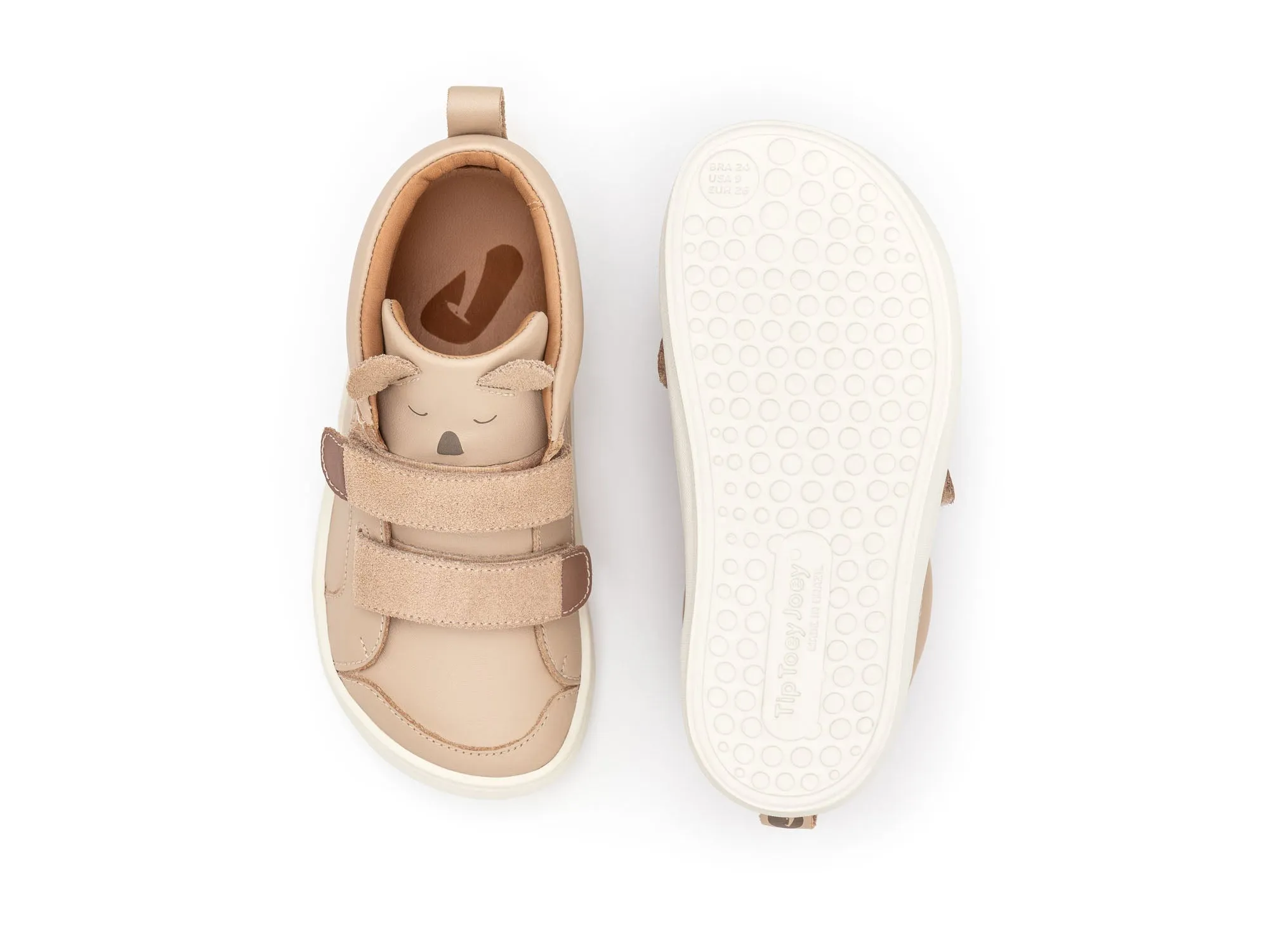 Tip Toey Joey Girl's Koala Hug Boots - Yogurt / Rose Smoke / Mogno Rose Leather Kids